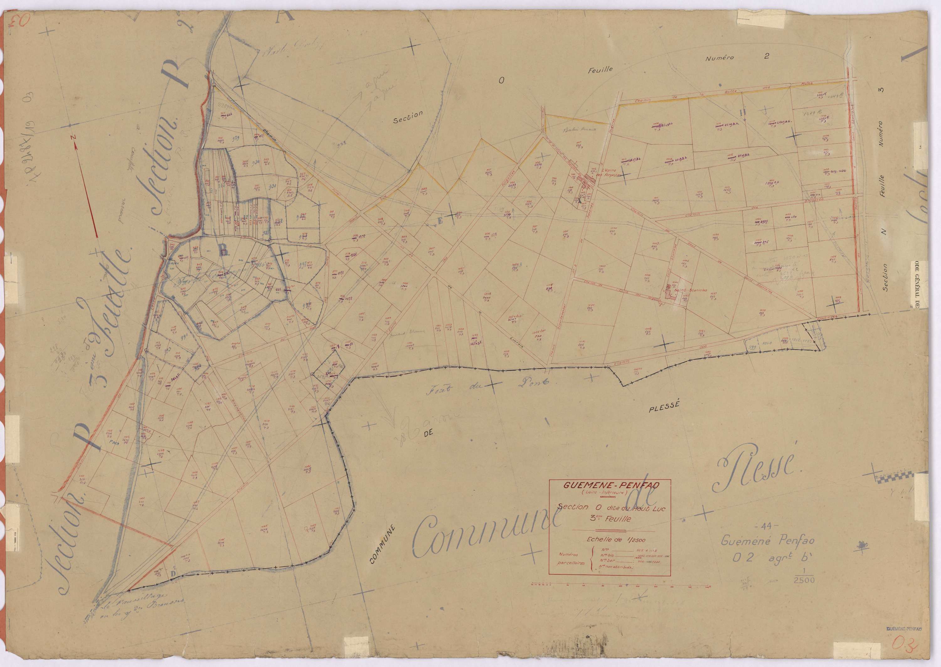 Guémené-Penfao - Section O3 Haut Luc (section de) ; 925-1115