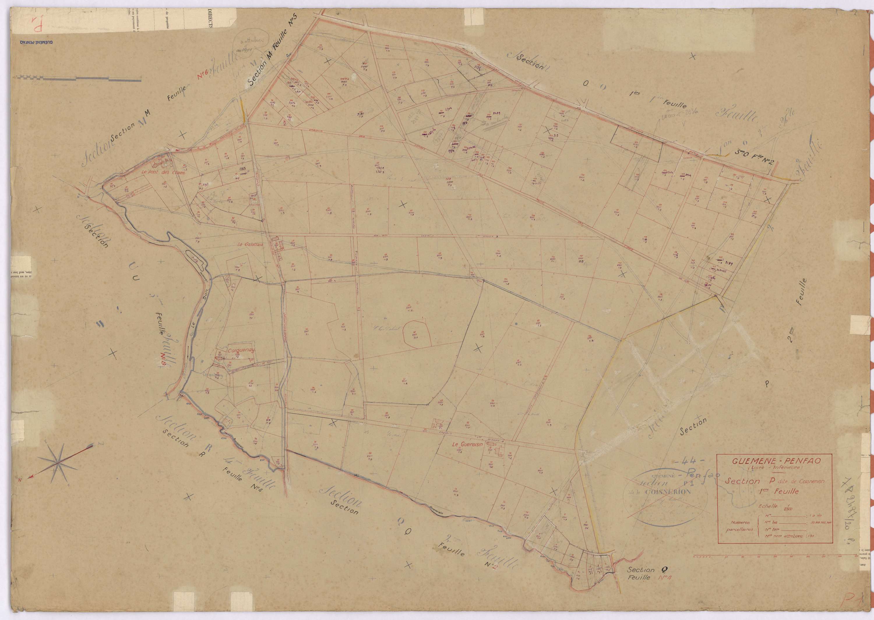 Guémené-Penfao - Section P1 Coisnerion (section de) ; 1-173