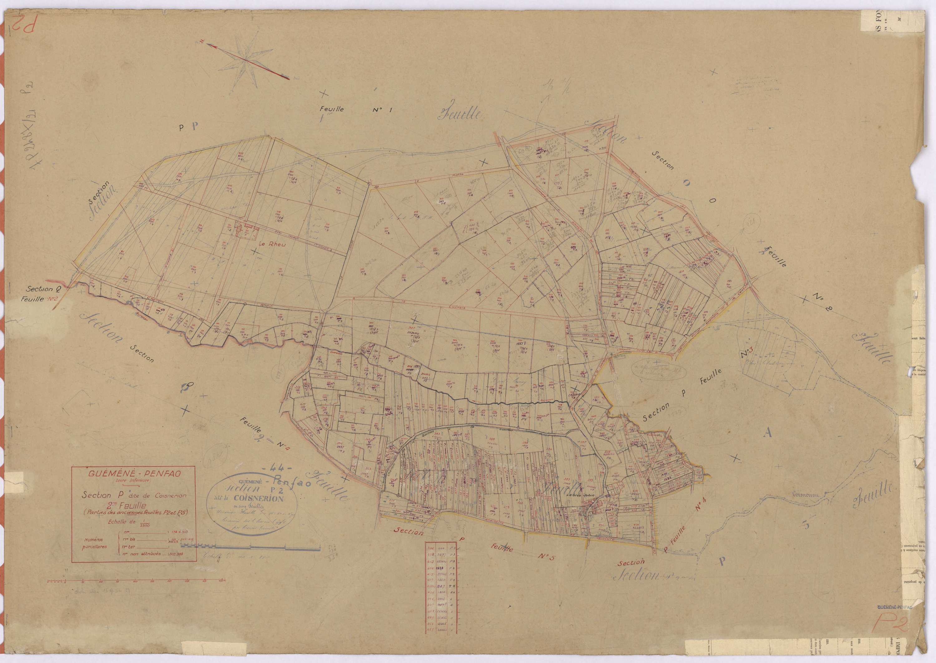 Guémené-Penfao - Section P2 Coisnerion (section de) ; 174-513