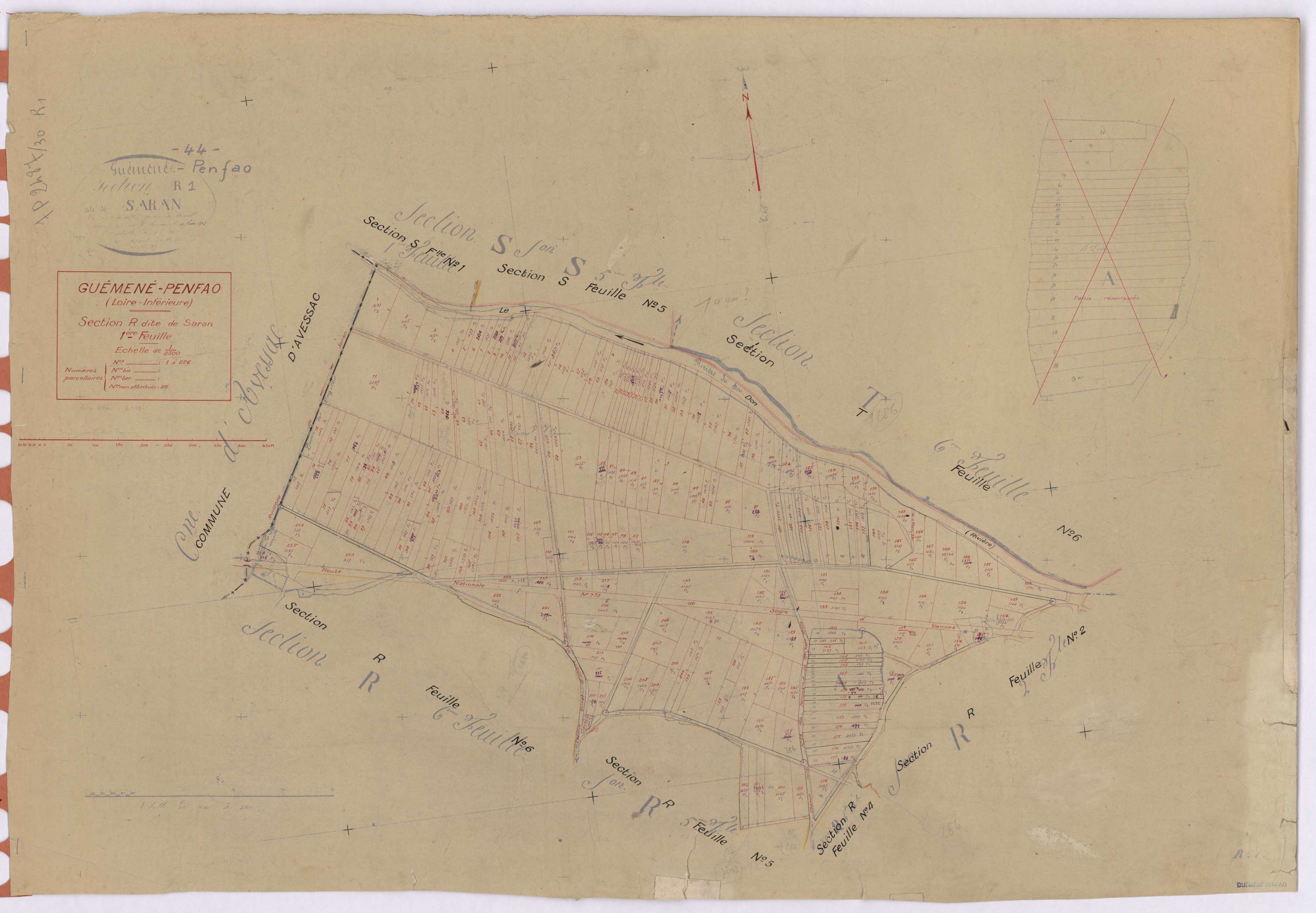 Guémené-Penfao - Section R1 Saran (section de) ; 1-226
