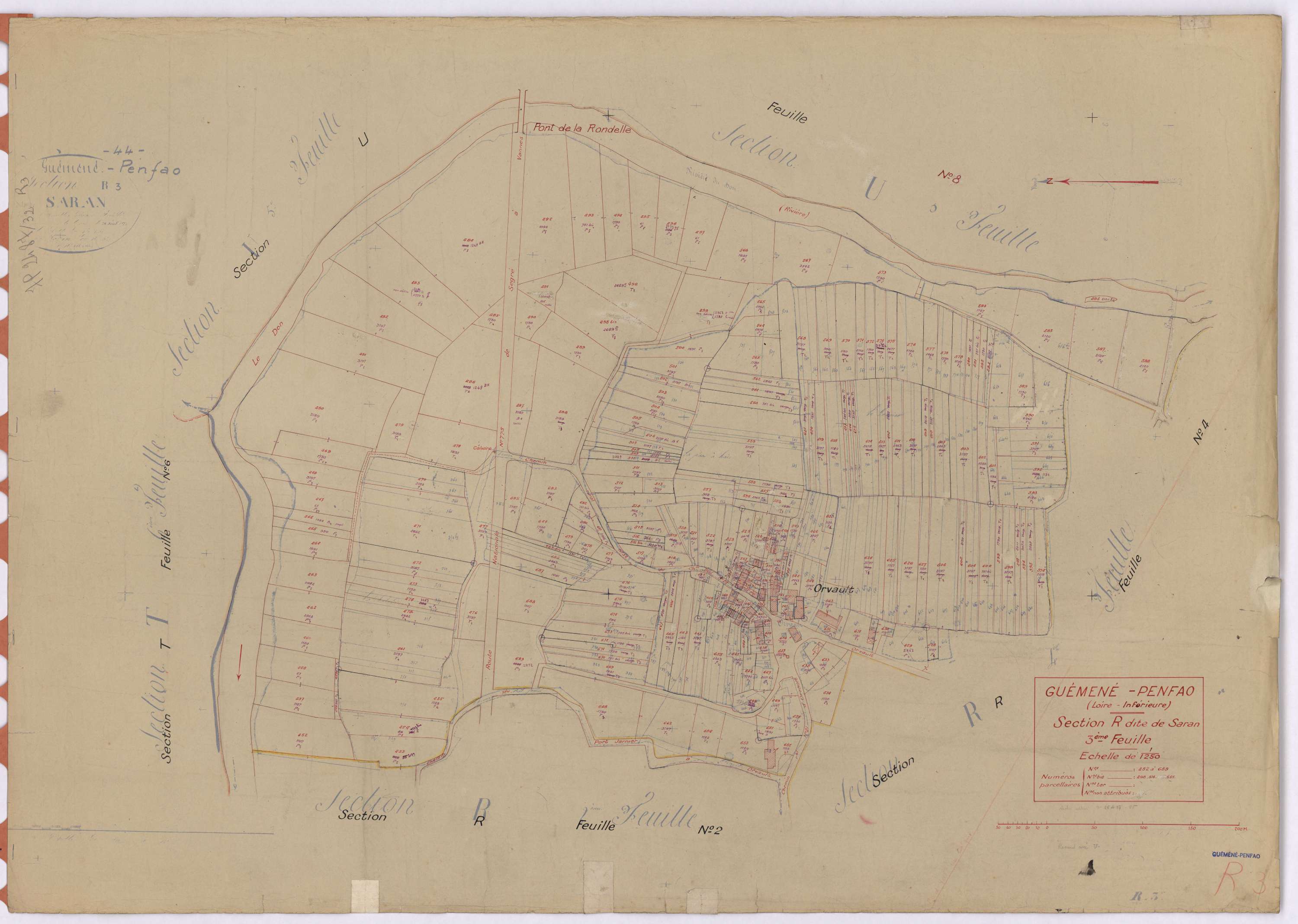 Guémené-Penfao - Section R3 Saran (section de) ; 452-689