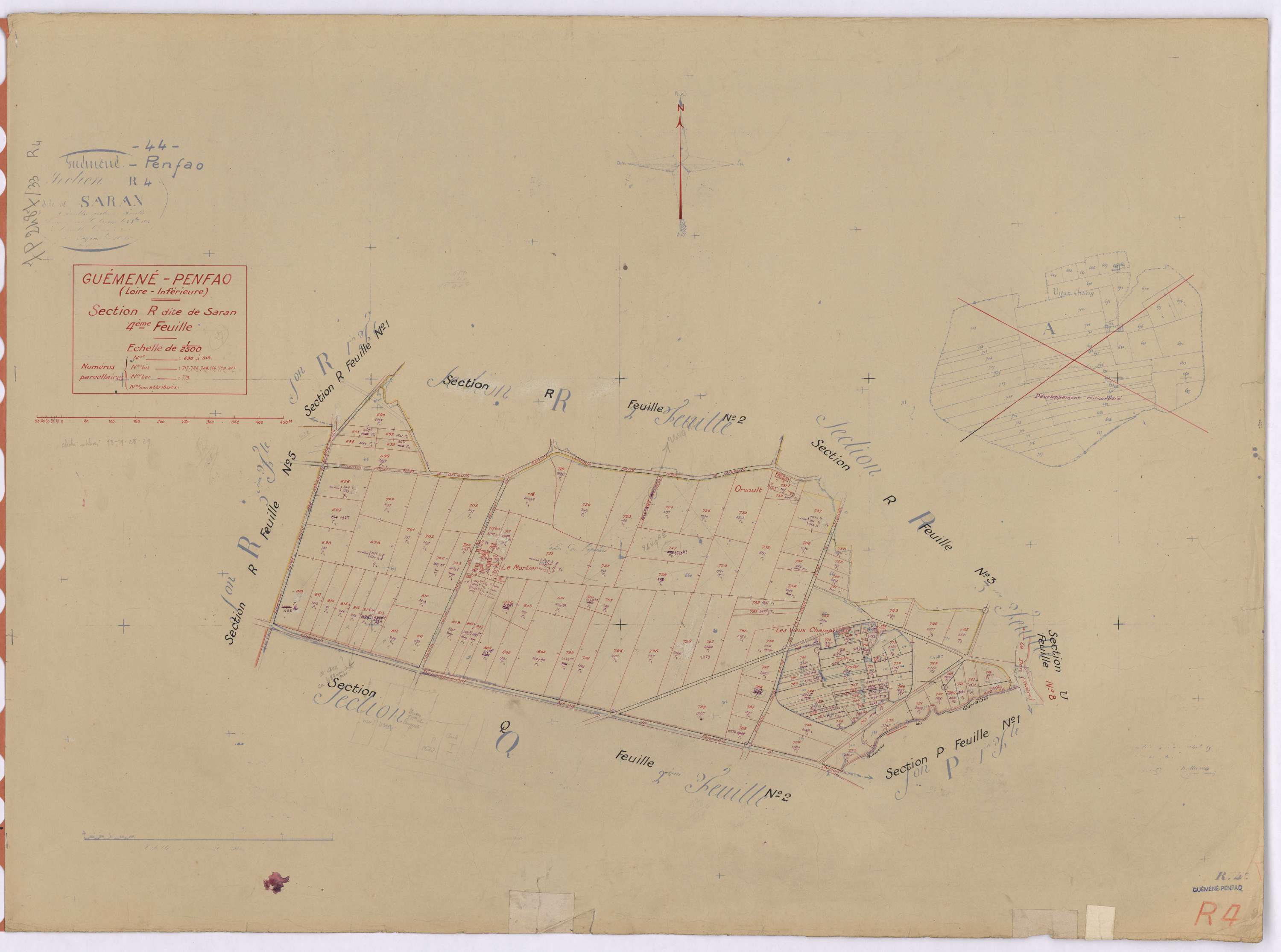 Guémené-Penfao - Section R4 Saran (section de) ; 690-818