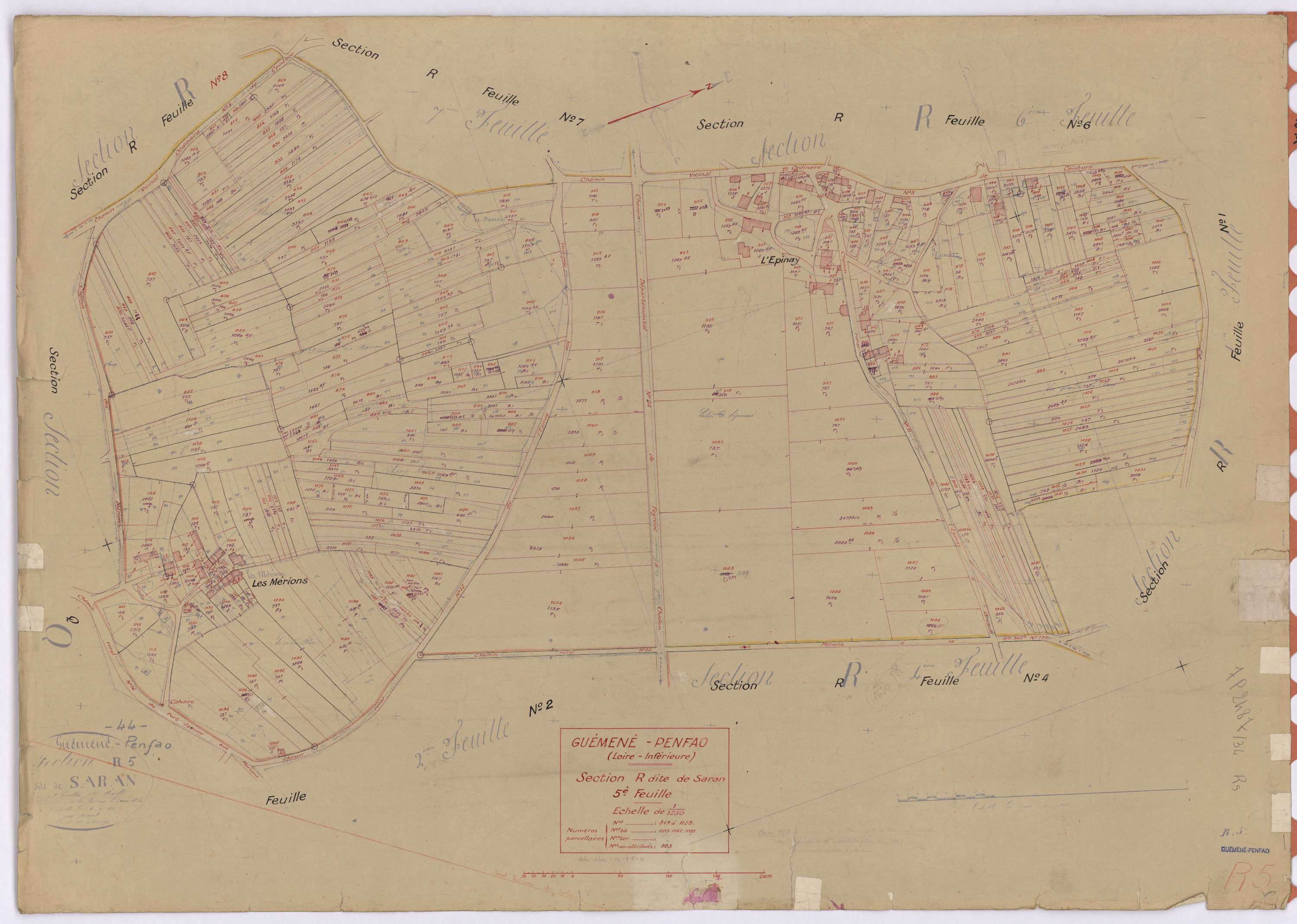 Guémené-Penfao - Section R5 Saran (section de) ; 819-1129