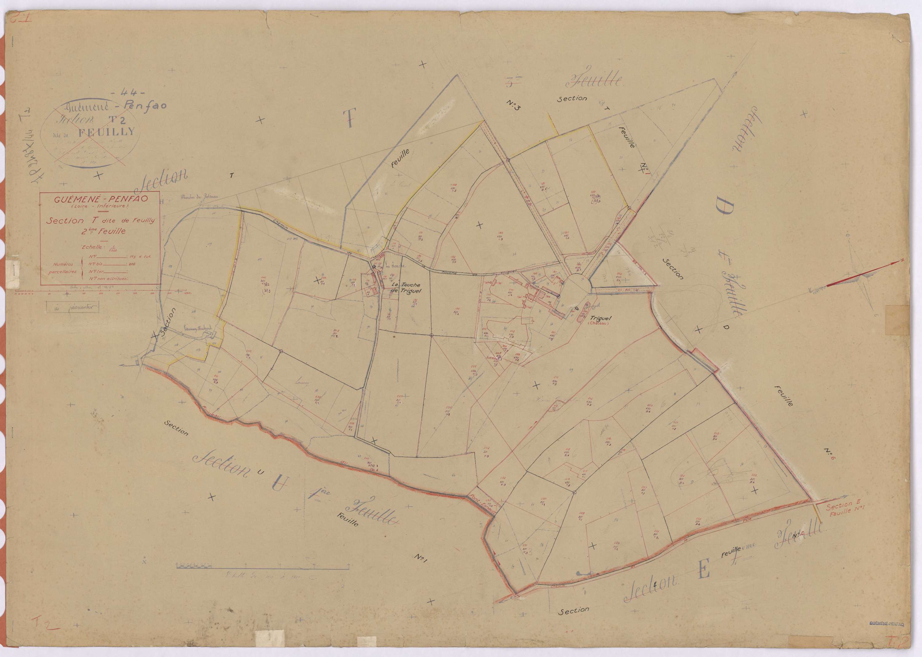 Guémené-Penfao - Section T2 Feuilly (section de) ; 169-246