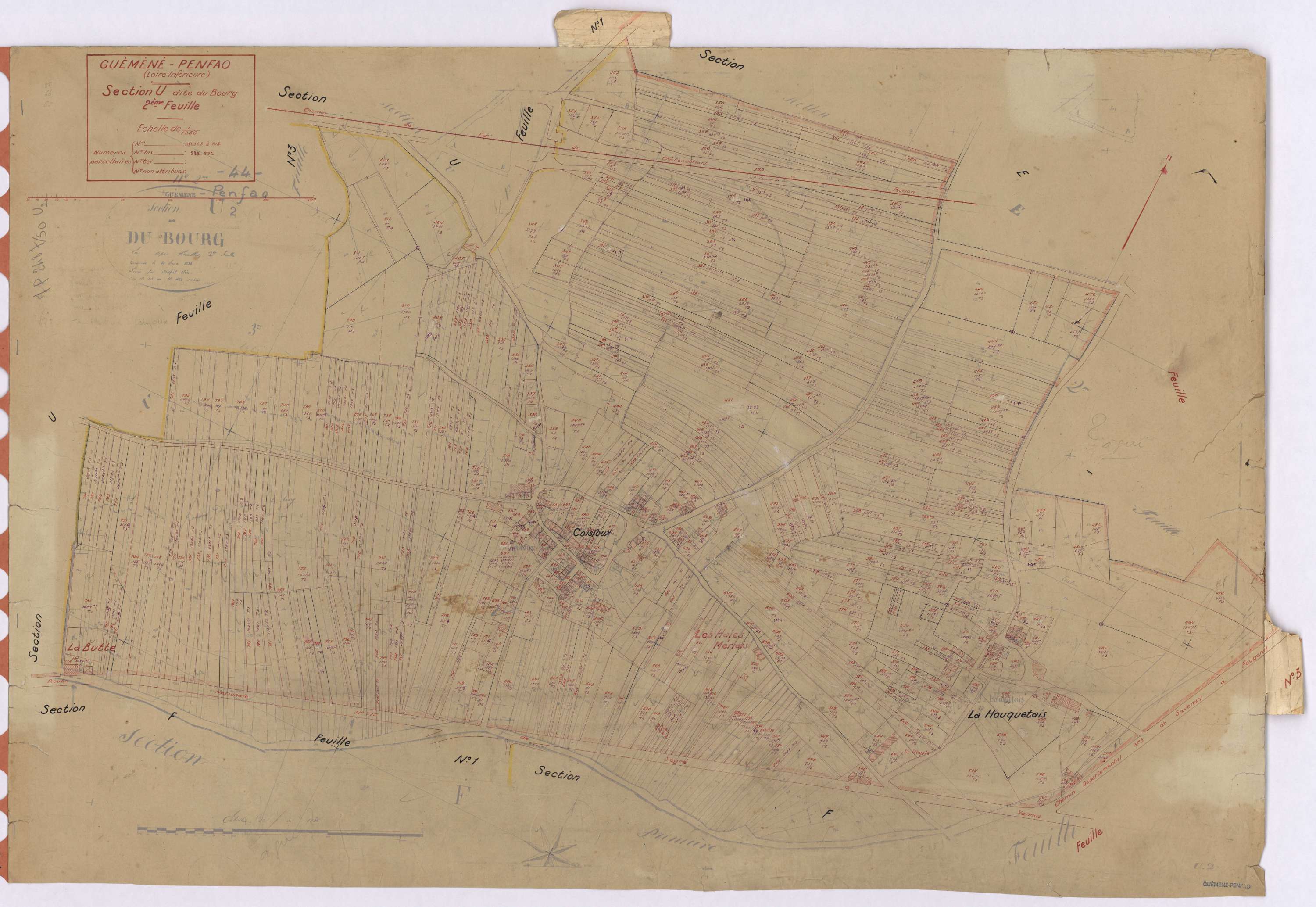 Guémené-Penfao - Section U2 Bourg (section du) ; 323-812