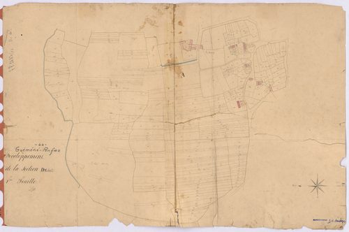 Guémené-Penfao - Section D1 (développement) Castres (section de) ; 1-443 ; développement du polygône A