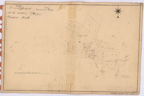 Guémené-Penfao - Section G1 (développement) Treguely (section de) ; 1-775 ; développement de la partie G