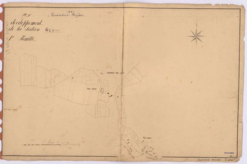 Guémené-Penfao - Section G1 (développement) Treguely (section de) ; 1-775 ; développement des parties C, D et F
