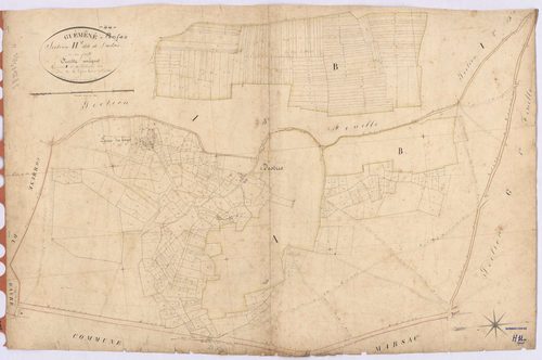 Guémené-Penfao - Section H Dastres (section de) ; 1-193 ; 736-1002