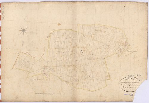 Guémené-Penfao - Section I2 (développement) Bourg Jamet (section du) ; 624-946 ; développement du polygône A