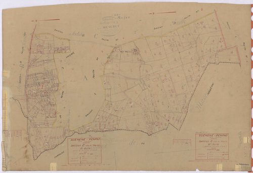 Guémené-Penfao - Section C1 C3 Méauduc (section de) ; 1-161 ; 380-520
