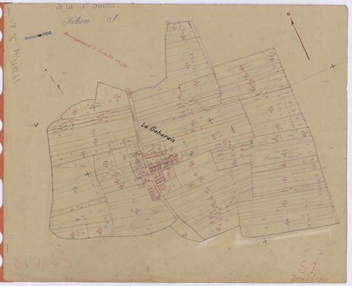 Guémené-Penfao - Section S1 (développement) Pussac (section de) ; 1-232 ; développement du village de La Gaharais