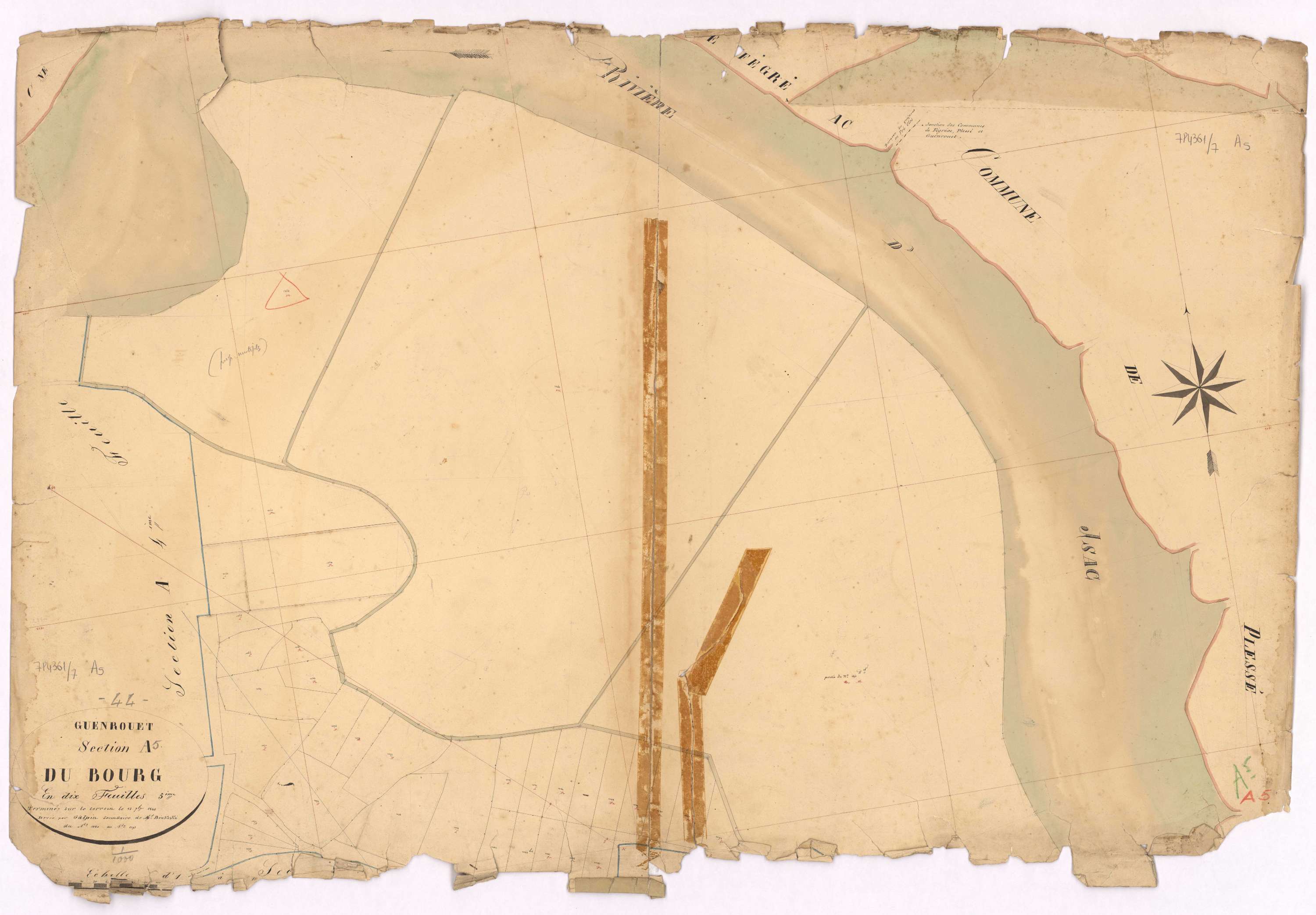 Guenrouet - Section A5 Bourg (section du) ; 1060-1093