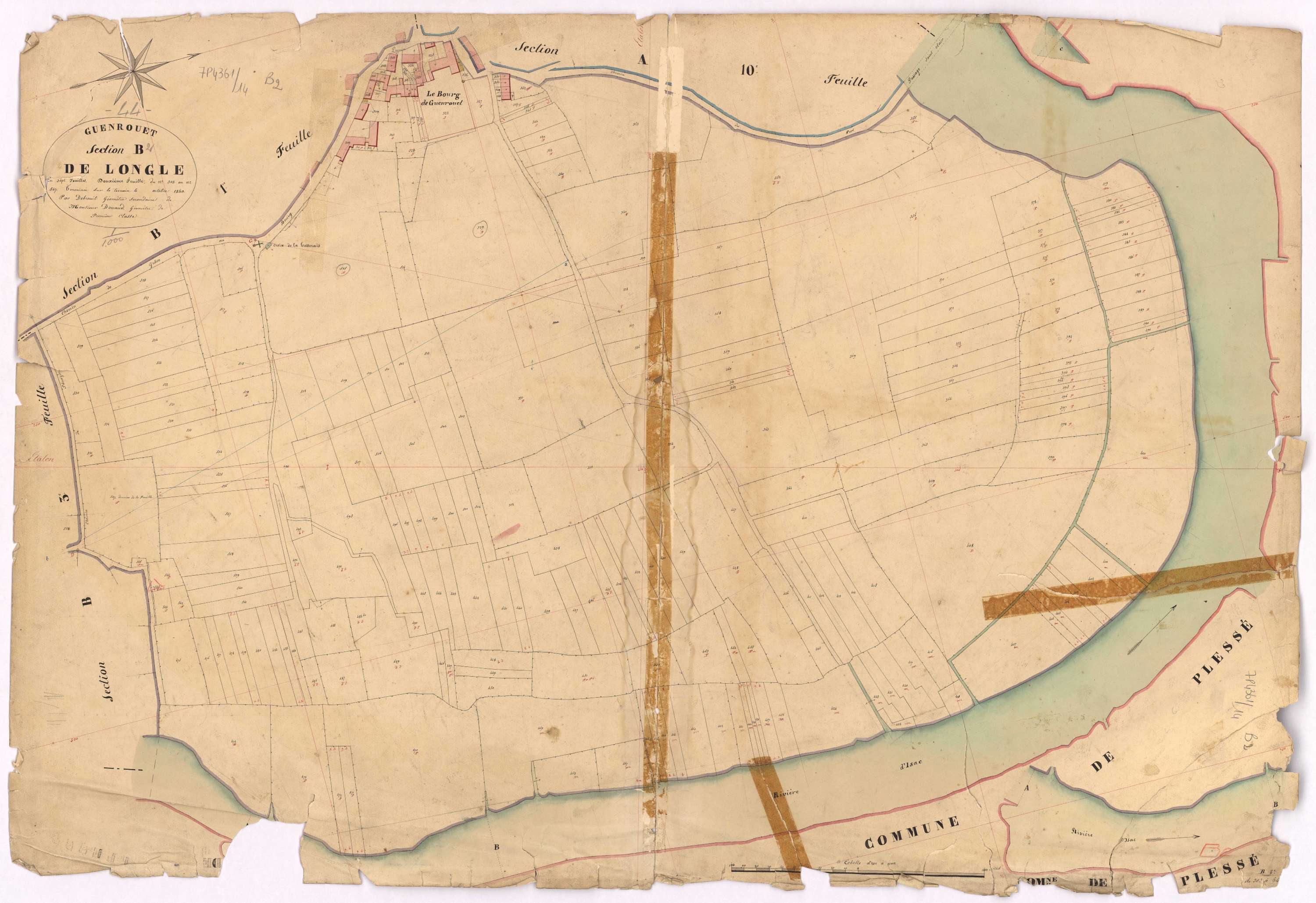 Guenrouet - Section B2 Longle (section de) ; 303-547