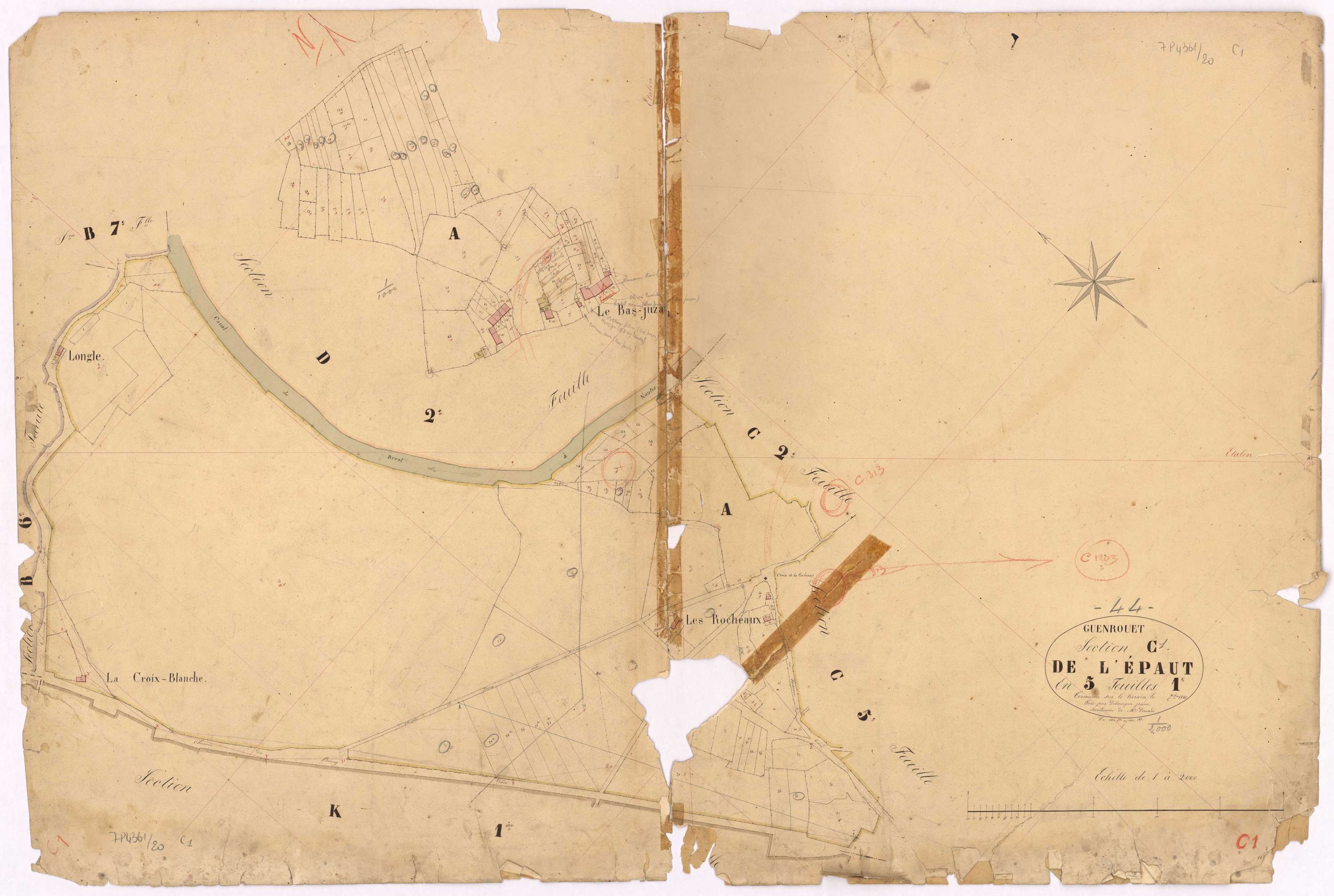 Guenrouet - Section C1 Epaut (section de l') ; 1-147