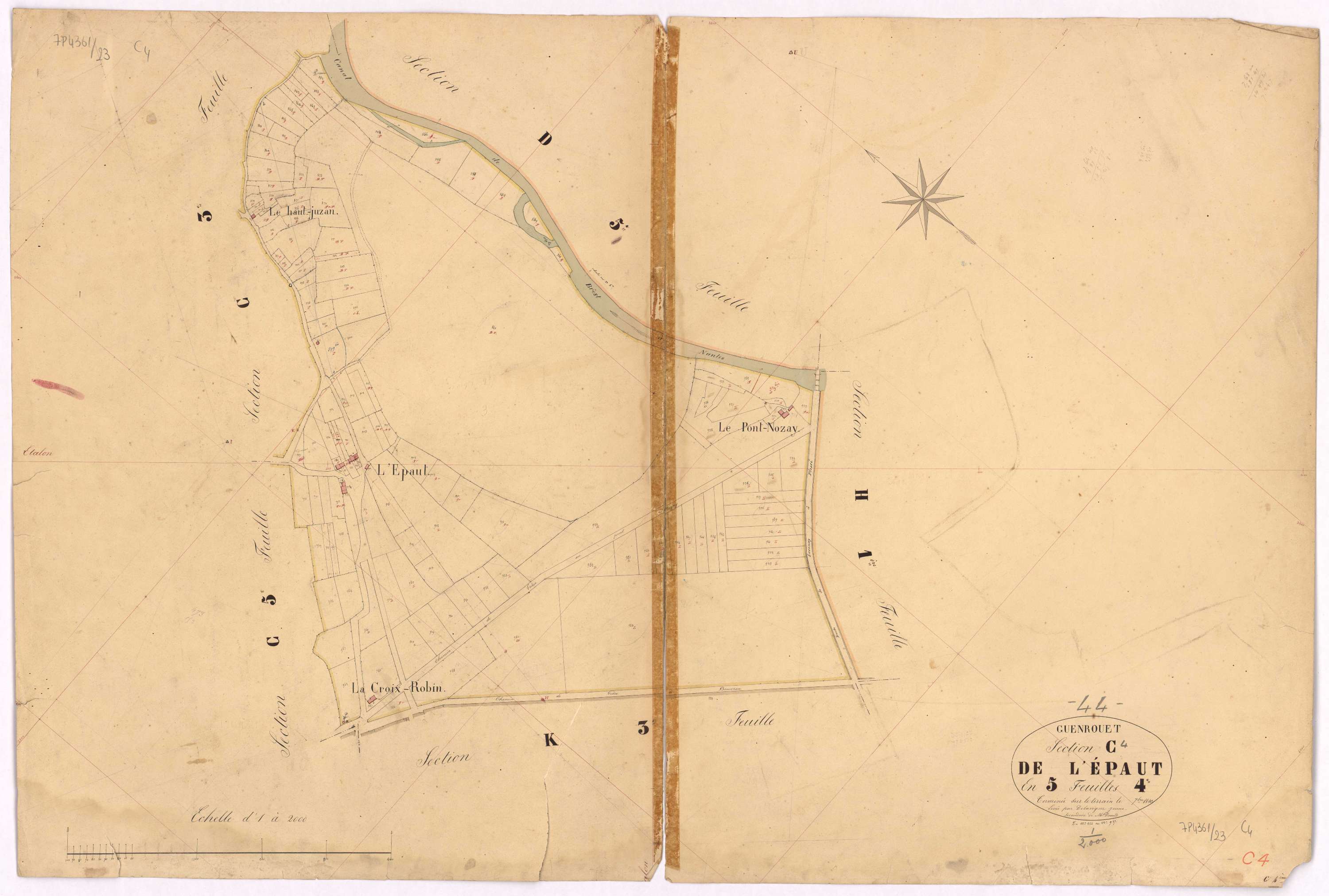 Guenrouet - Section C4 Epaut (section de l') ; 852-987
