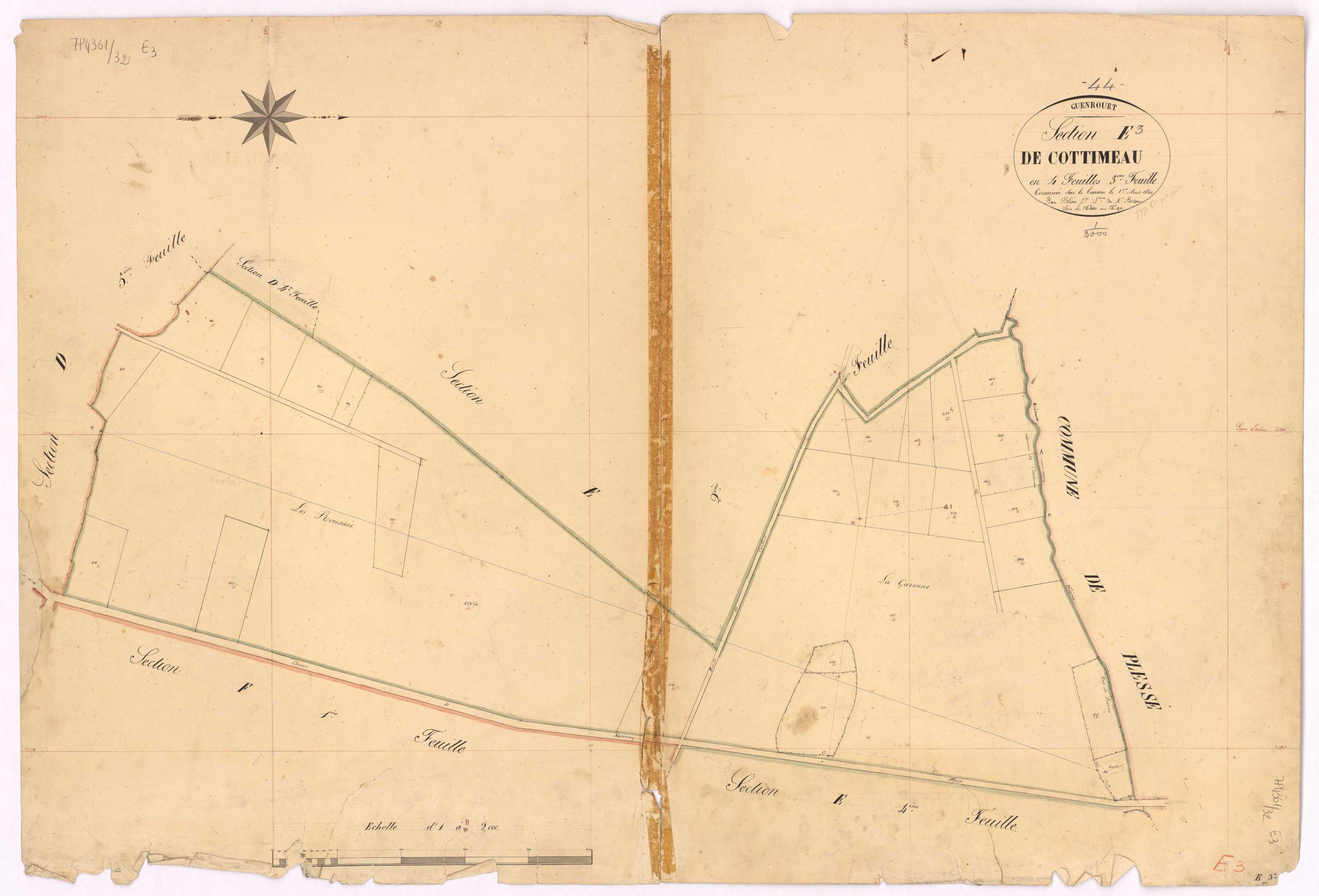 Guenrouet - Section E3 Cottimeau (section de) ; 446-471