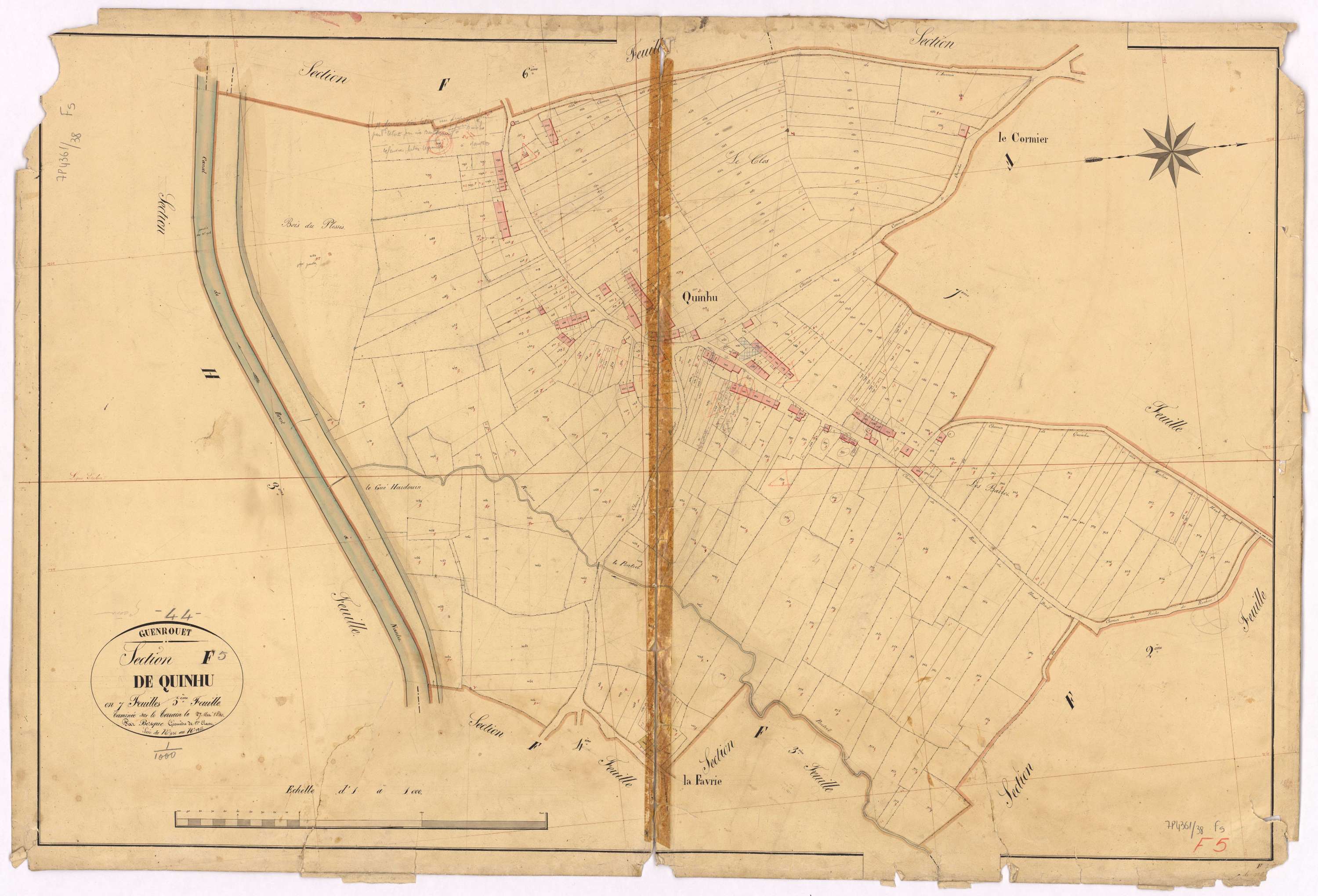 Guenrouet - Section F5 Quinhu (section de) ; 926-1288