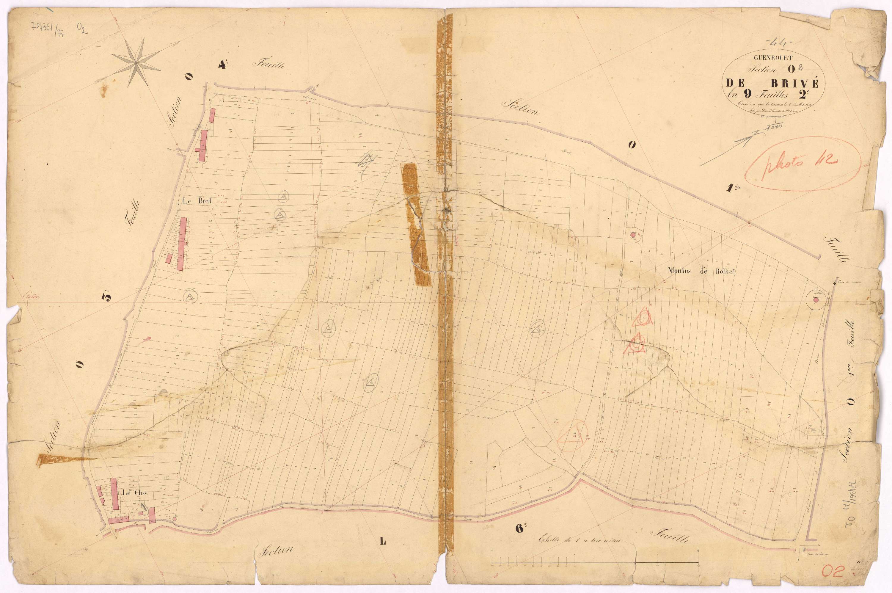 Guenrouet - Section O2 Brivé (section de) ; 182-581