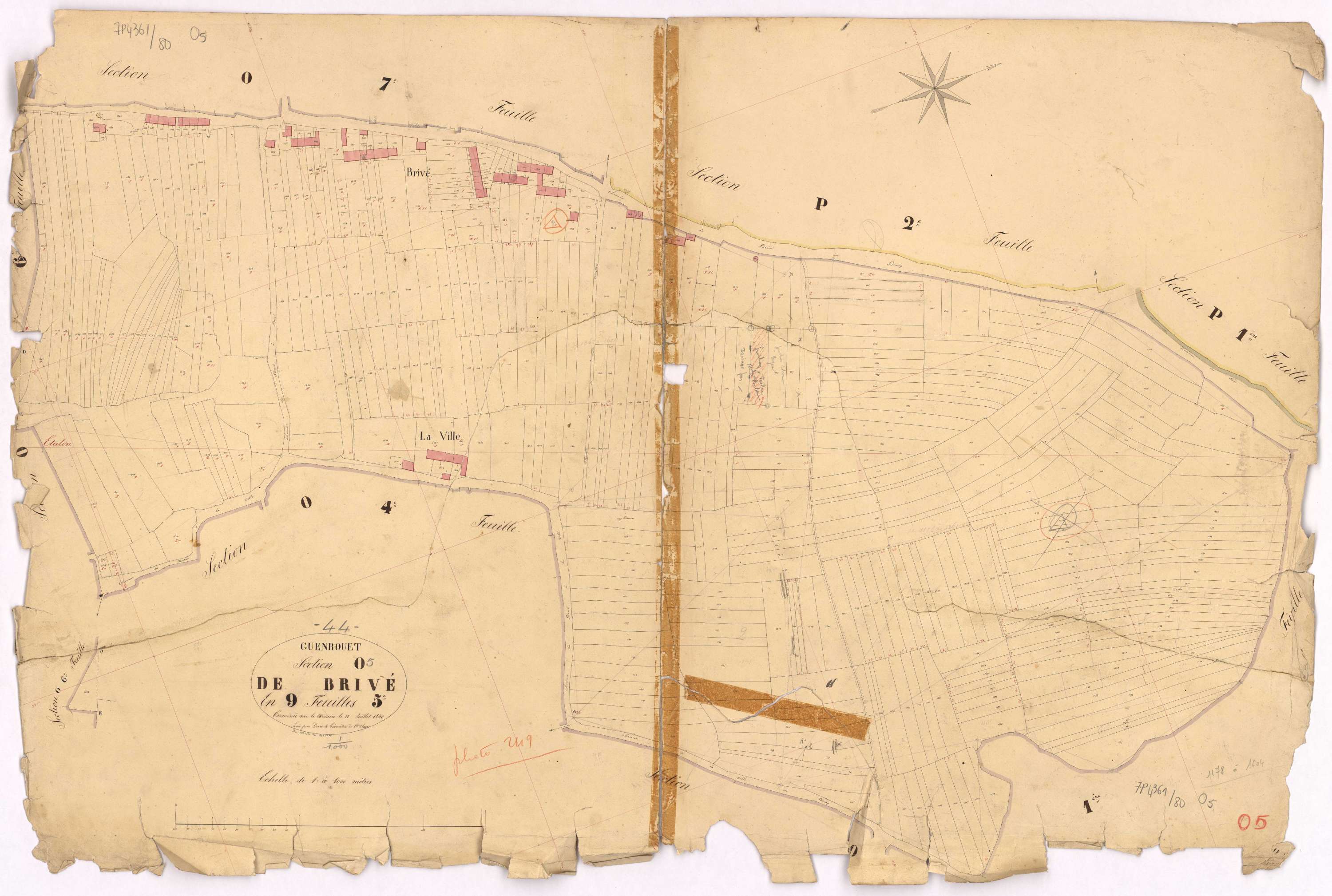 Guenrouet - Section O5 Brivé (section de) ; 1178-1604