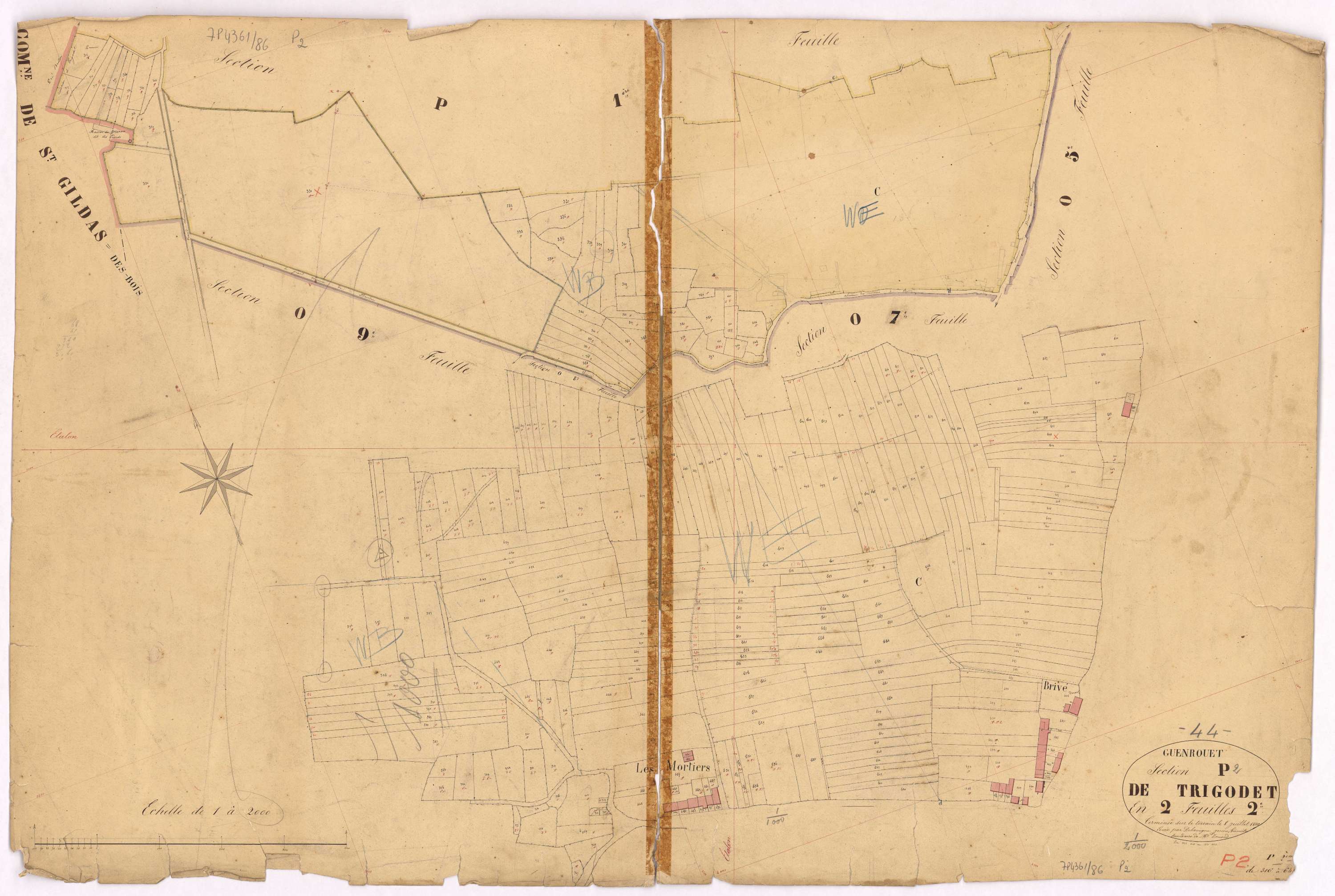 Guenrouet - Section P2 Trigodet (section de) ; 316-648