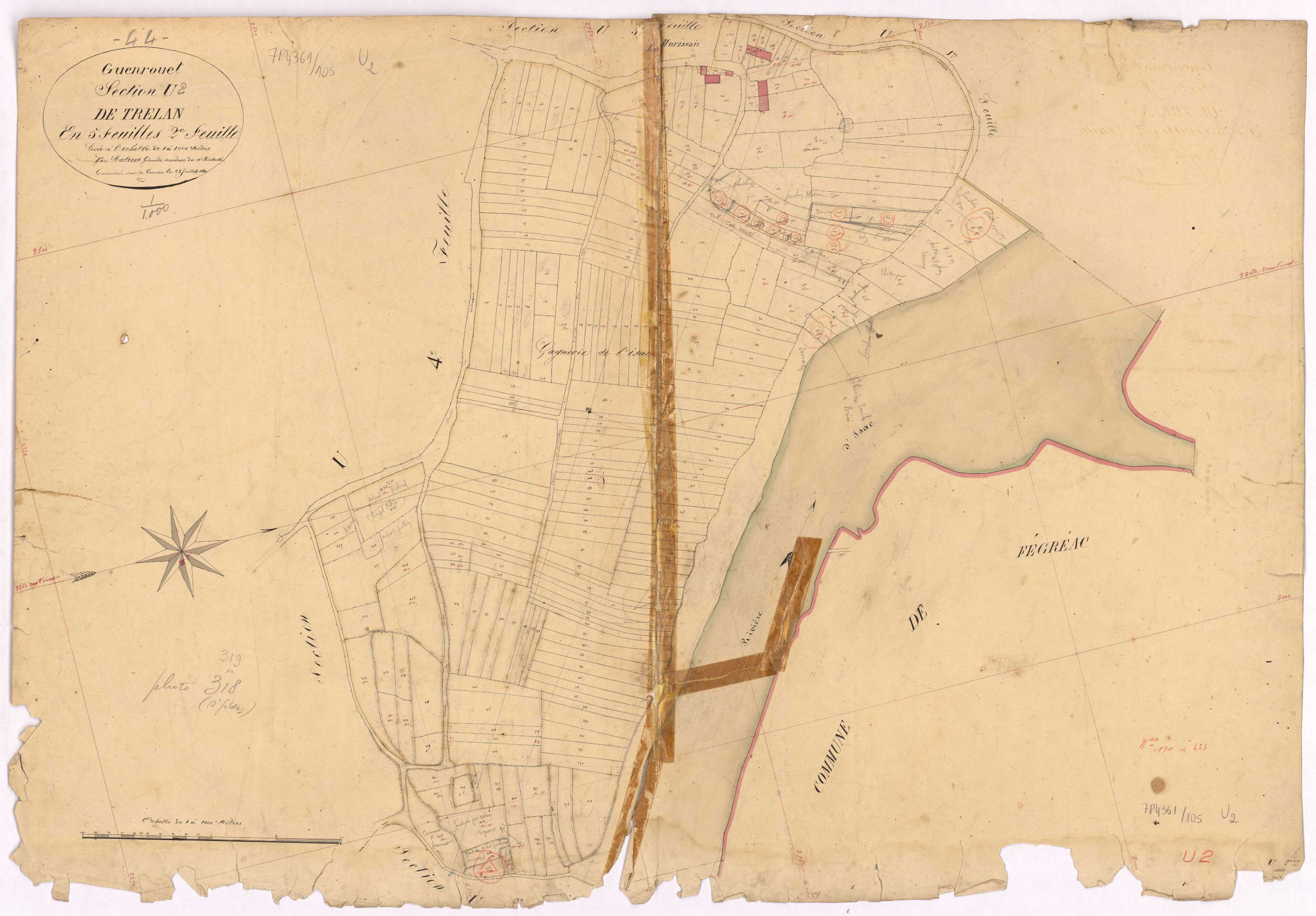 Guenrouet - Section U2 Trélan (section de) ; 190-433