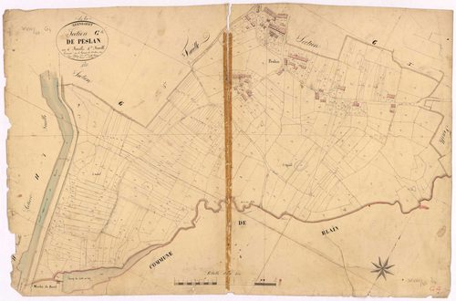 Guenrouet - Section G4 Peslan (section de) ; 755-1203