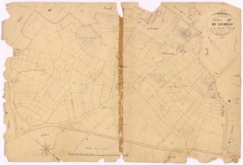 Guenrouet - Section H5 Levrisac (section de) ; 793-1096