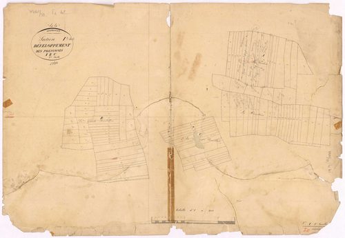Guenrouet - Section I2 (développement) Mortier aux Chevaux (section du) ; 132-512 ; développement des polygônes A, B et C