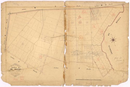 Guenrouet - Section L1 Bignon (section du) ; 1-165