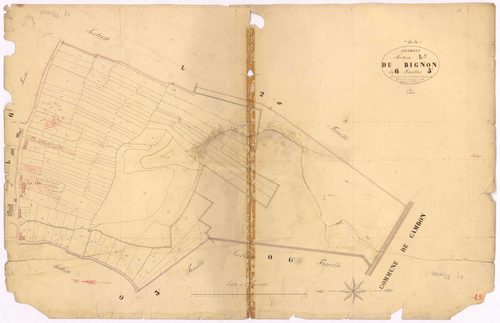 Guenrouet - Section L5 Bignon (section du) ; 1001-1104