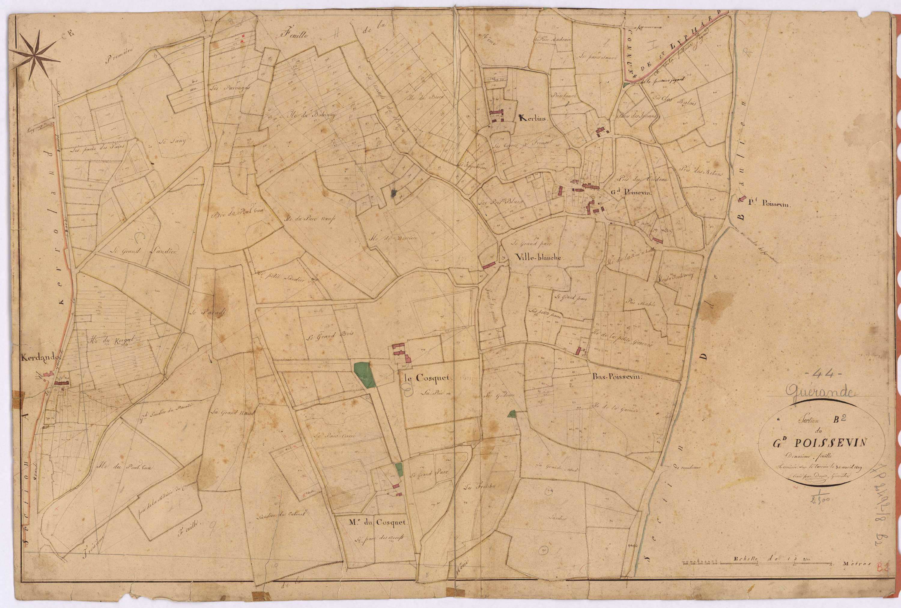 Guérande - Section B2 Poissevin (section de)