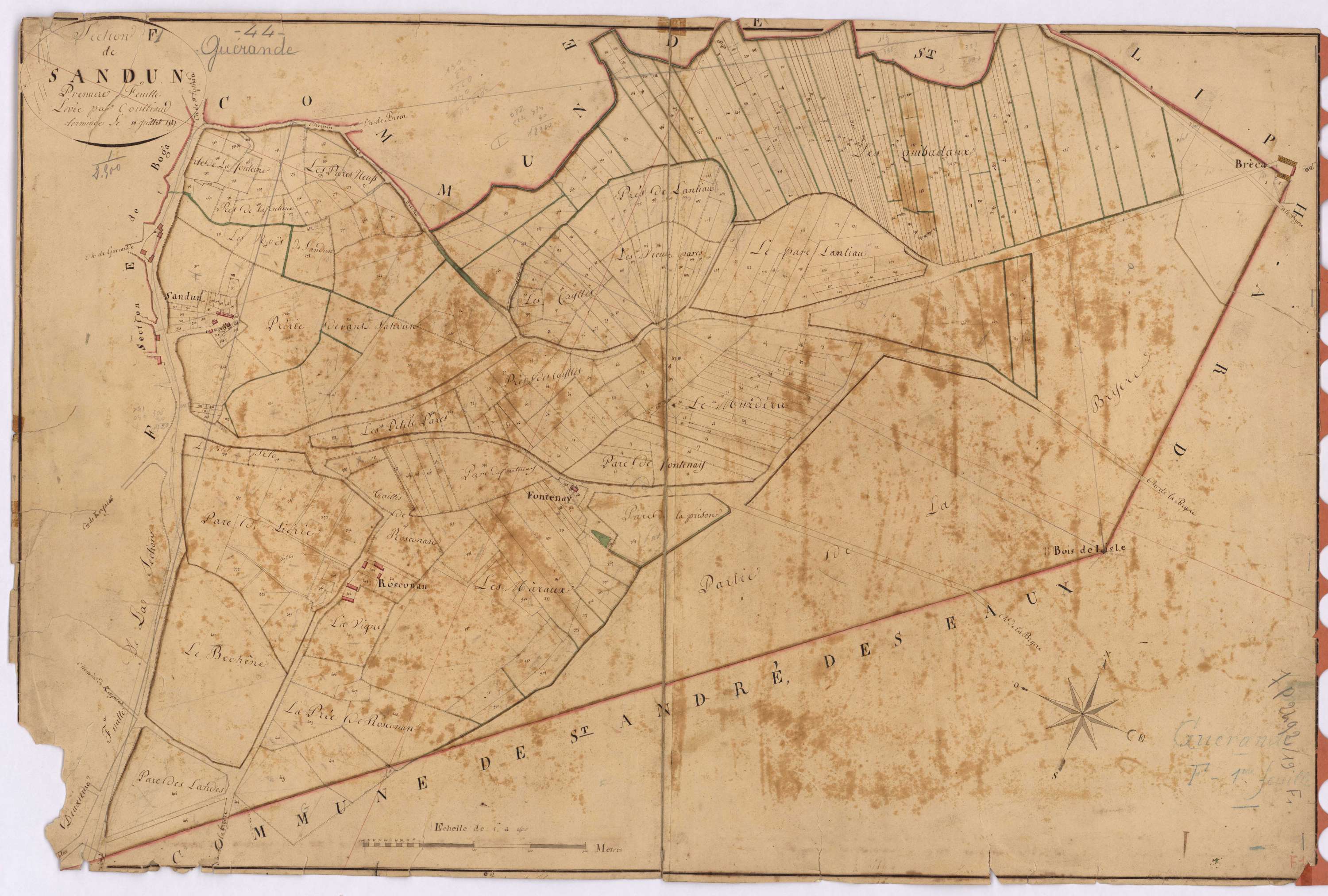 Guérande - Section F1 Sandun (section de)