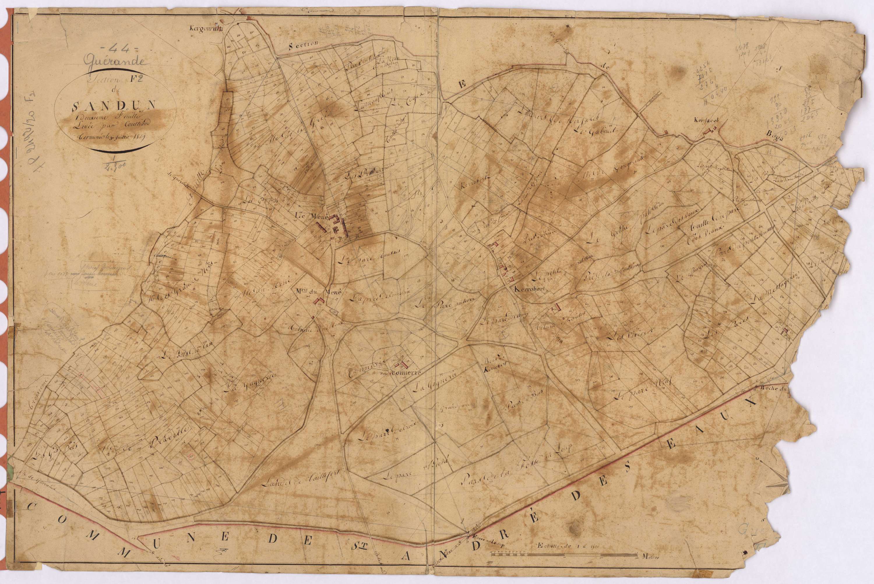 Guérande - Section F2 Sandun (section de)