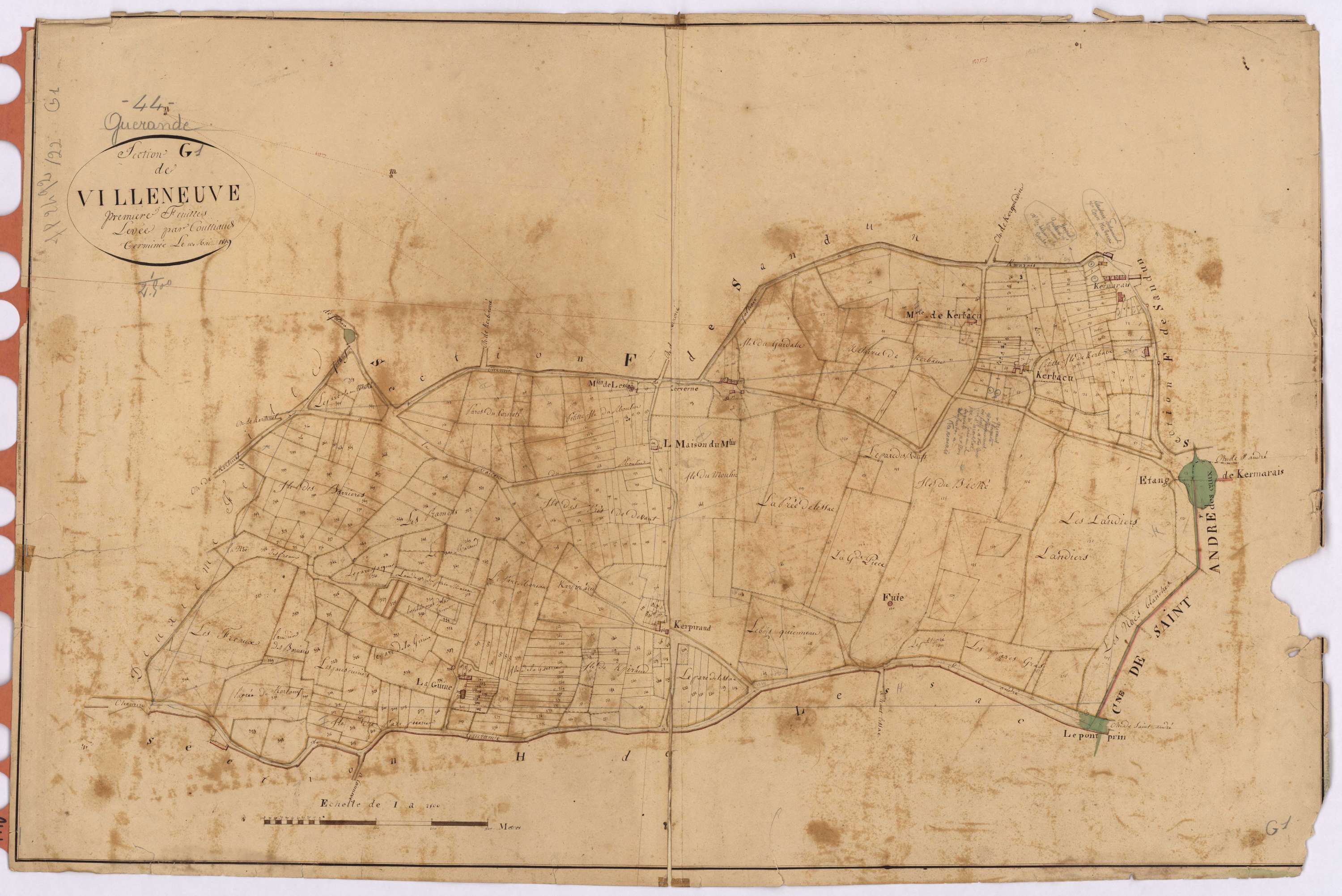 Guérande - Section G1 Villeneuve (section de)