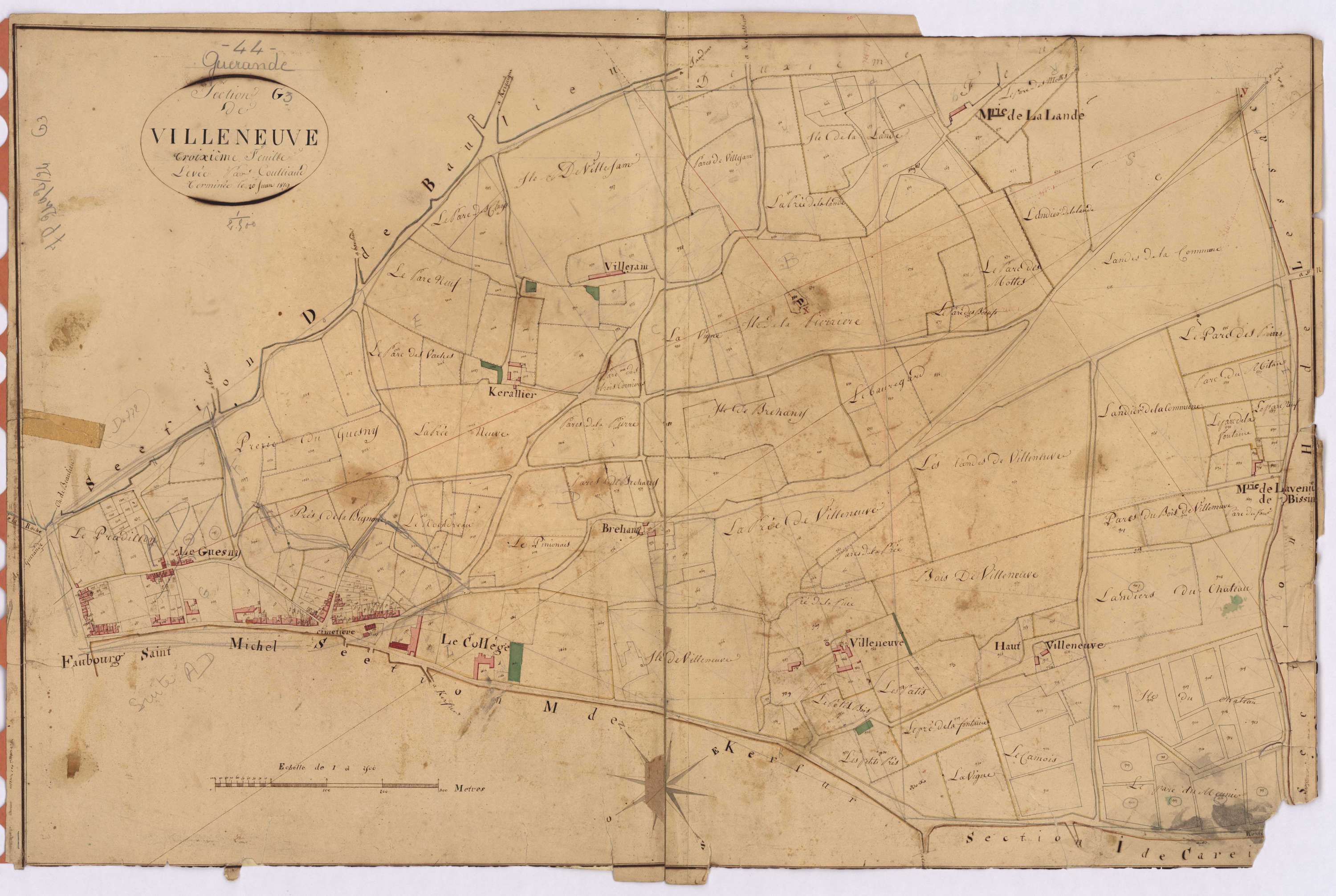 Guérande - Section G3 Villeneuve (section de)