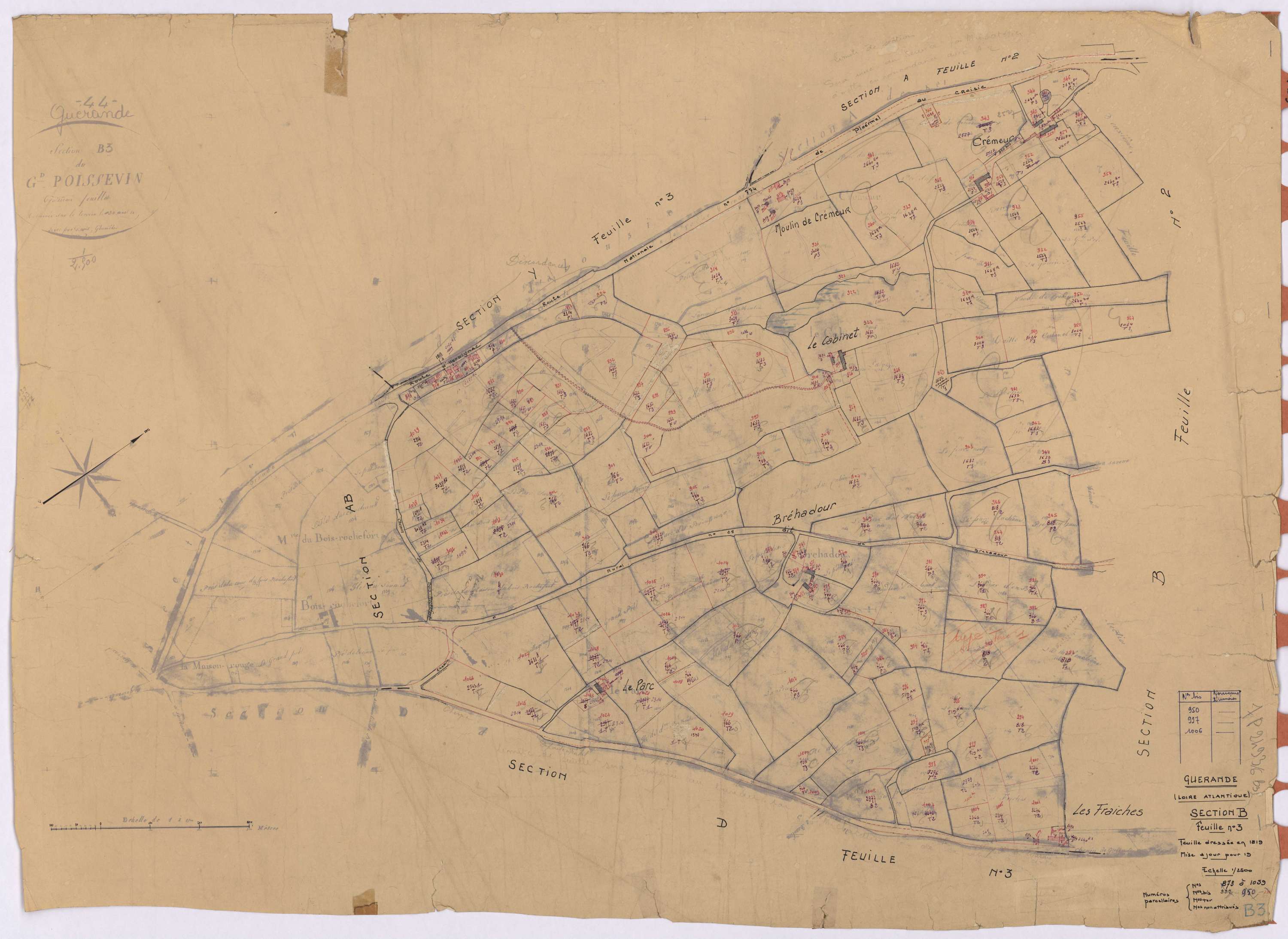 Guérande - Section B3 873-1039