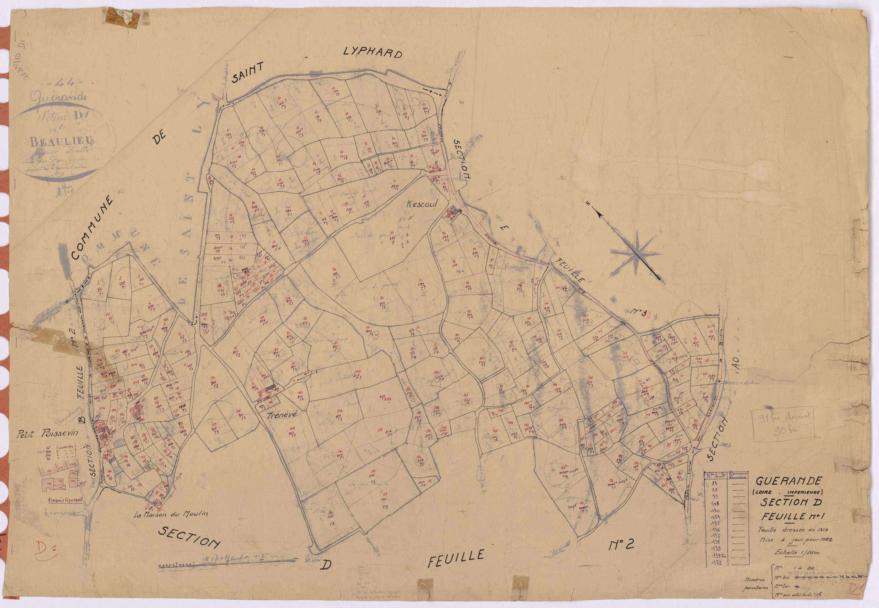 Guérande - Section D1 1-212
