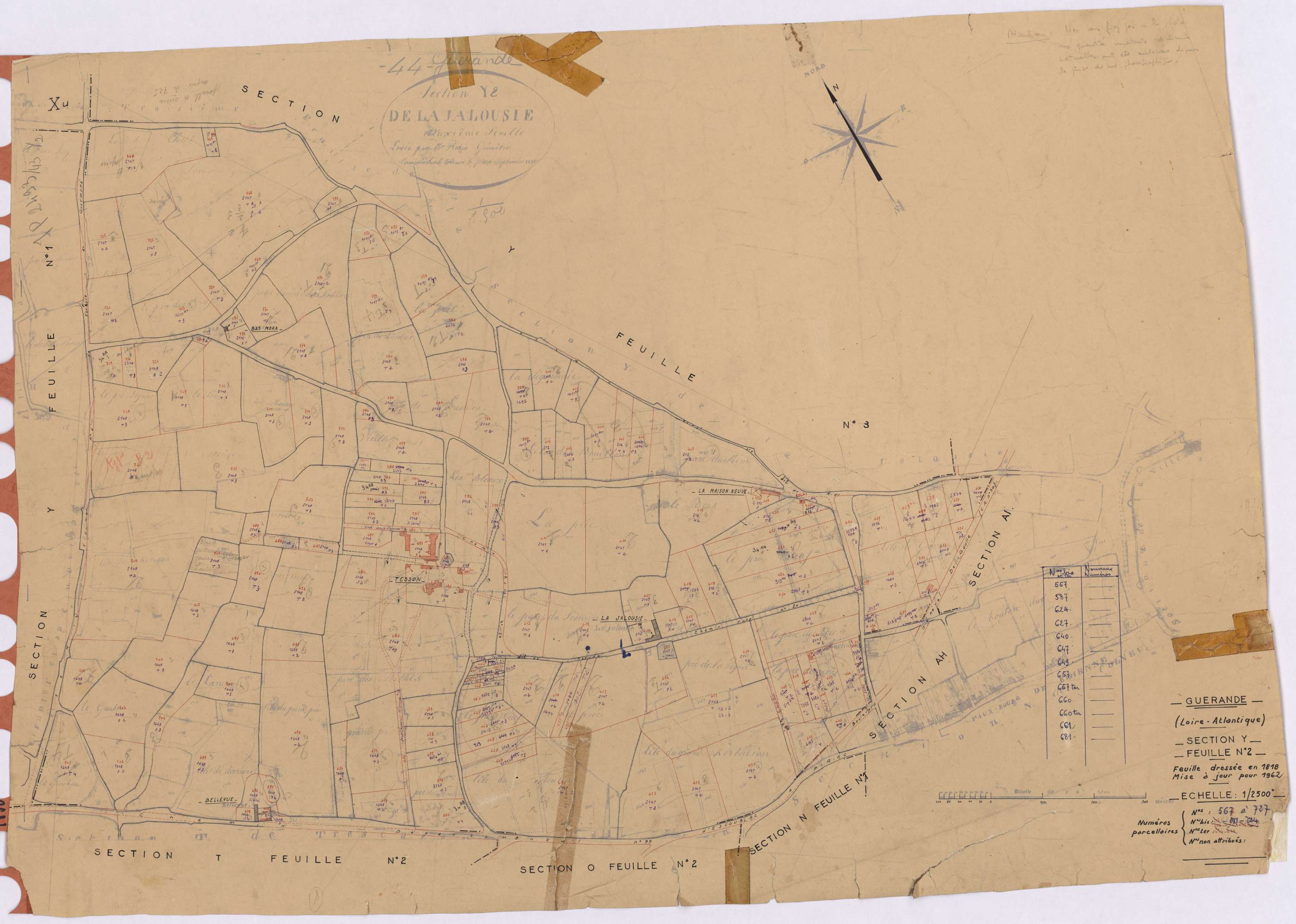 Guérande - Section Y2 567-727