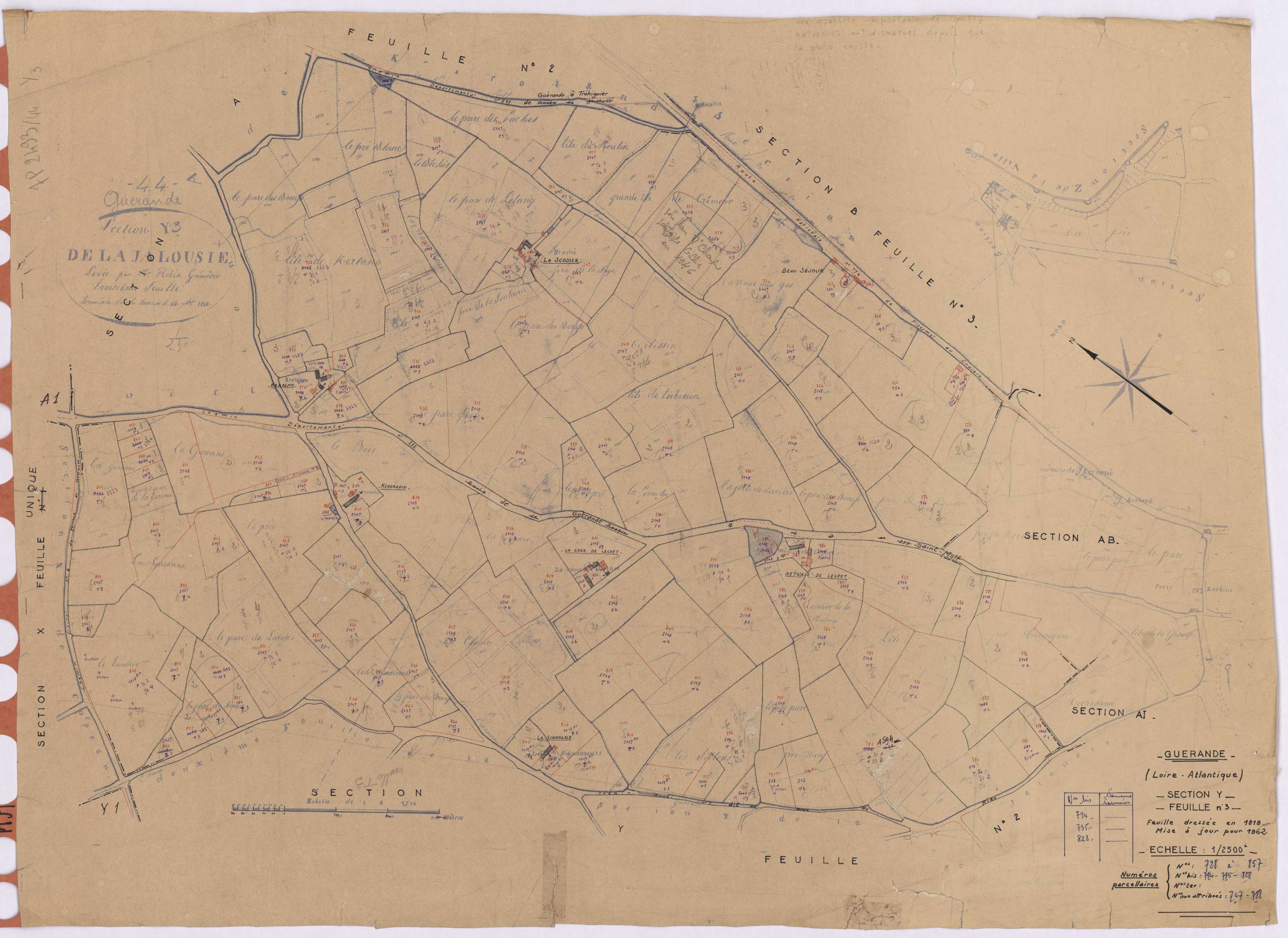 Guérande - Section Y3 728-857