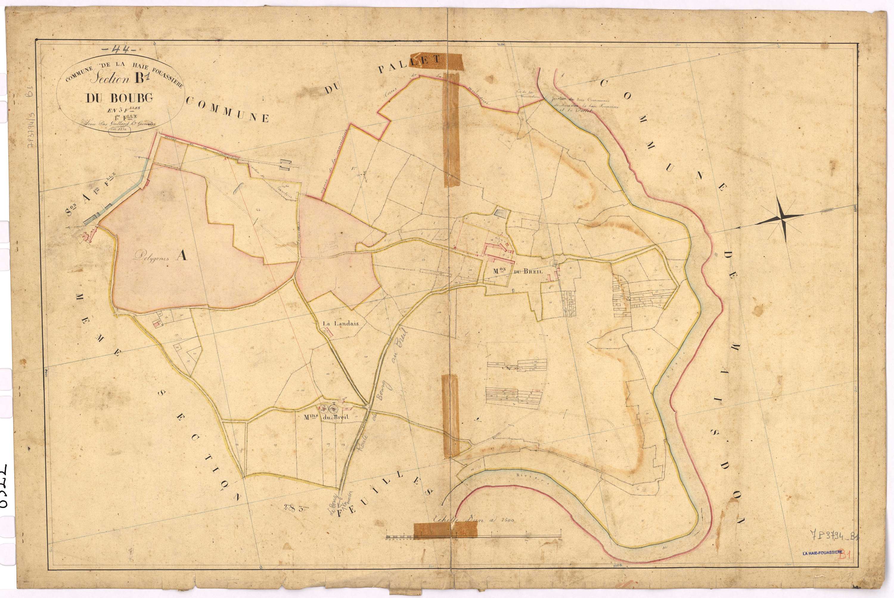 La Haie-Fouassière - Section B1 Bourg (section du)