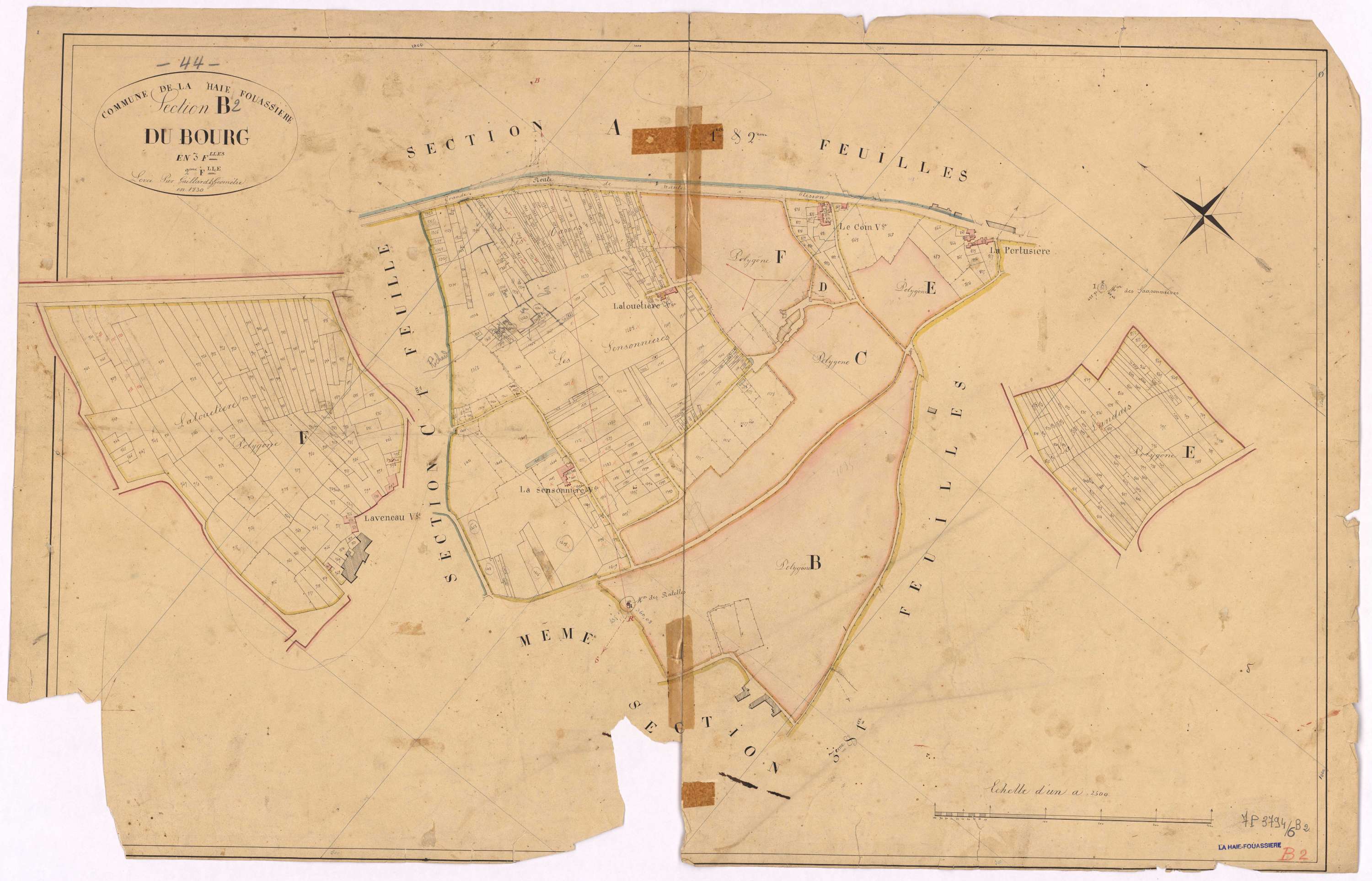 La Haie-Fouassière - Section B2 Bourg (section du)