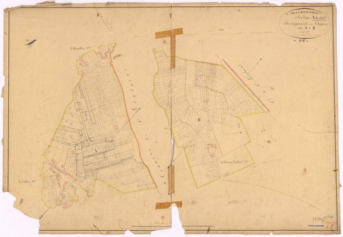 La Haie-Fouassière - Section A1 (développement) Gilière (section de La) ; développement des villages de La Caillerie, de La Roussellerie et du Château Gaillard