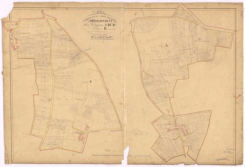 La Haie-Fouassière - Section B1 B2 (développement) Bourg (section du) ; développement des polygônes A, B, C et D