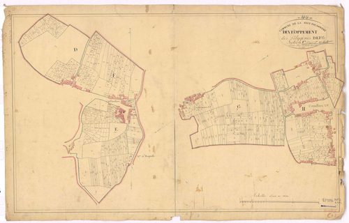 La Haie-Fouassière - Section C1 C2 (développement) Foubretière (section de La) ; développement des polygônes D, E, F, G et H