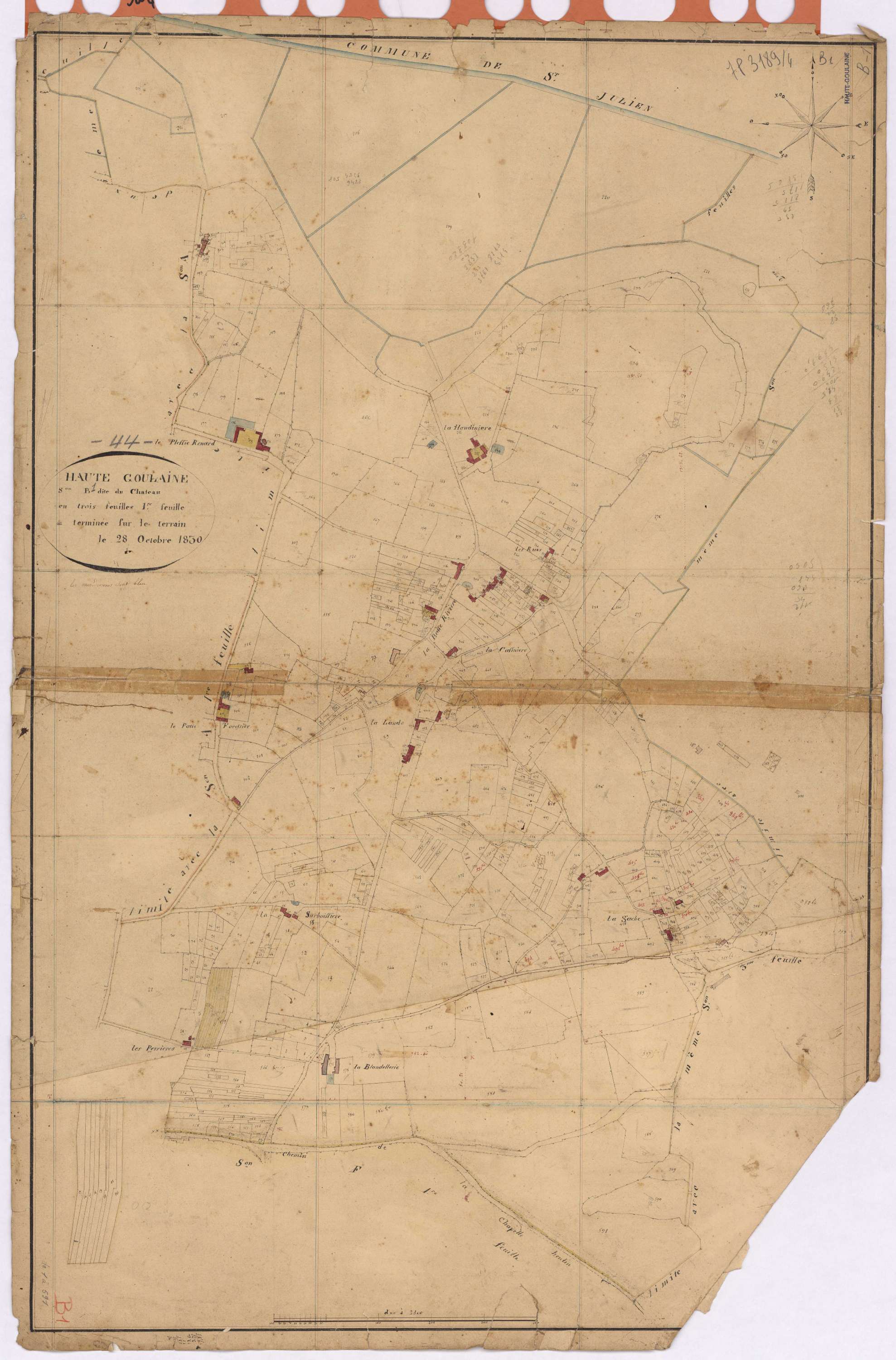 Haute-Goulaine - Section B1 Château (section du)