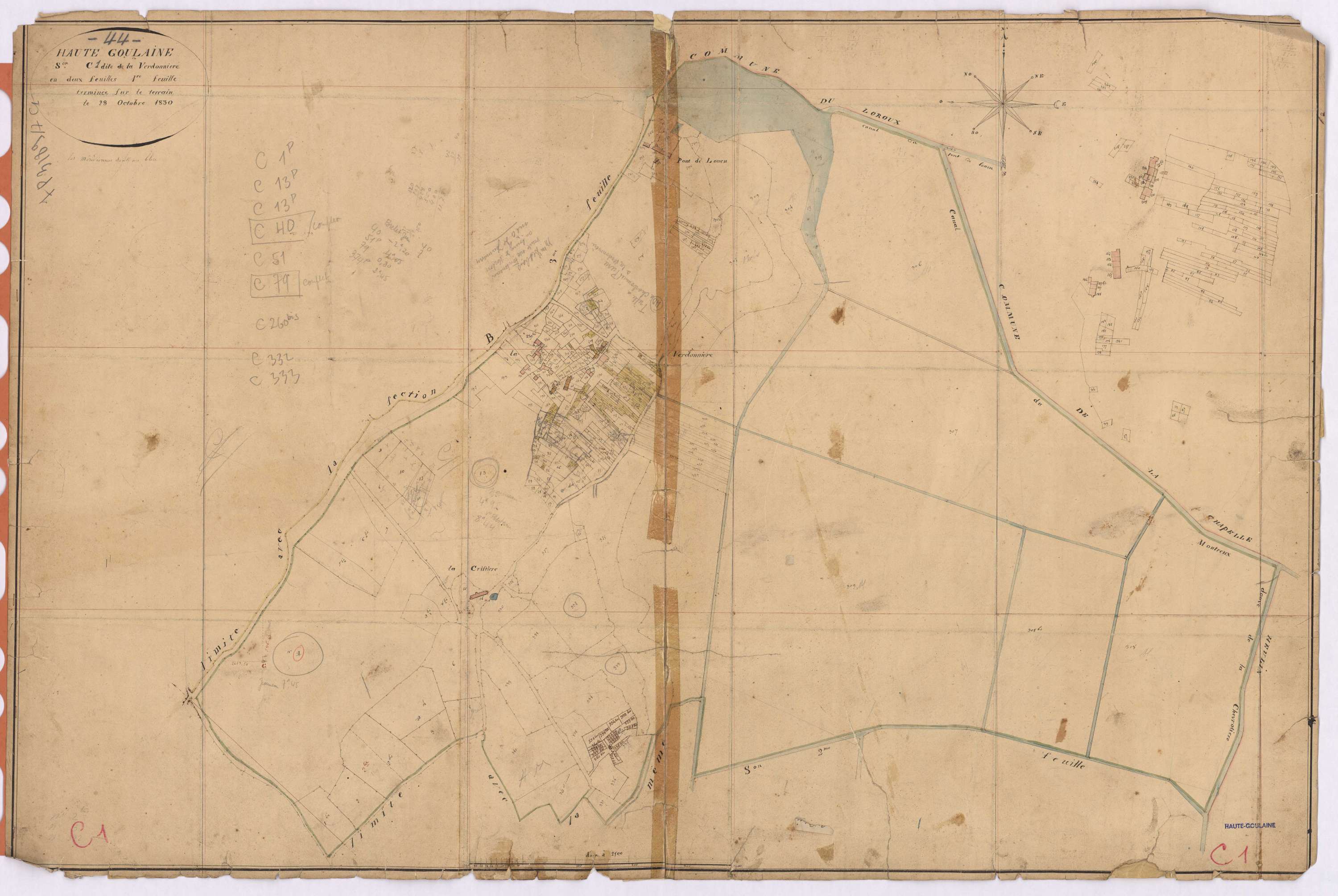 Haute-Goulaine - Section C1 Verdonnière (section de La)