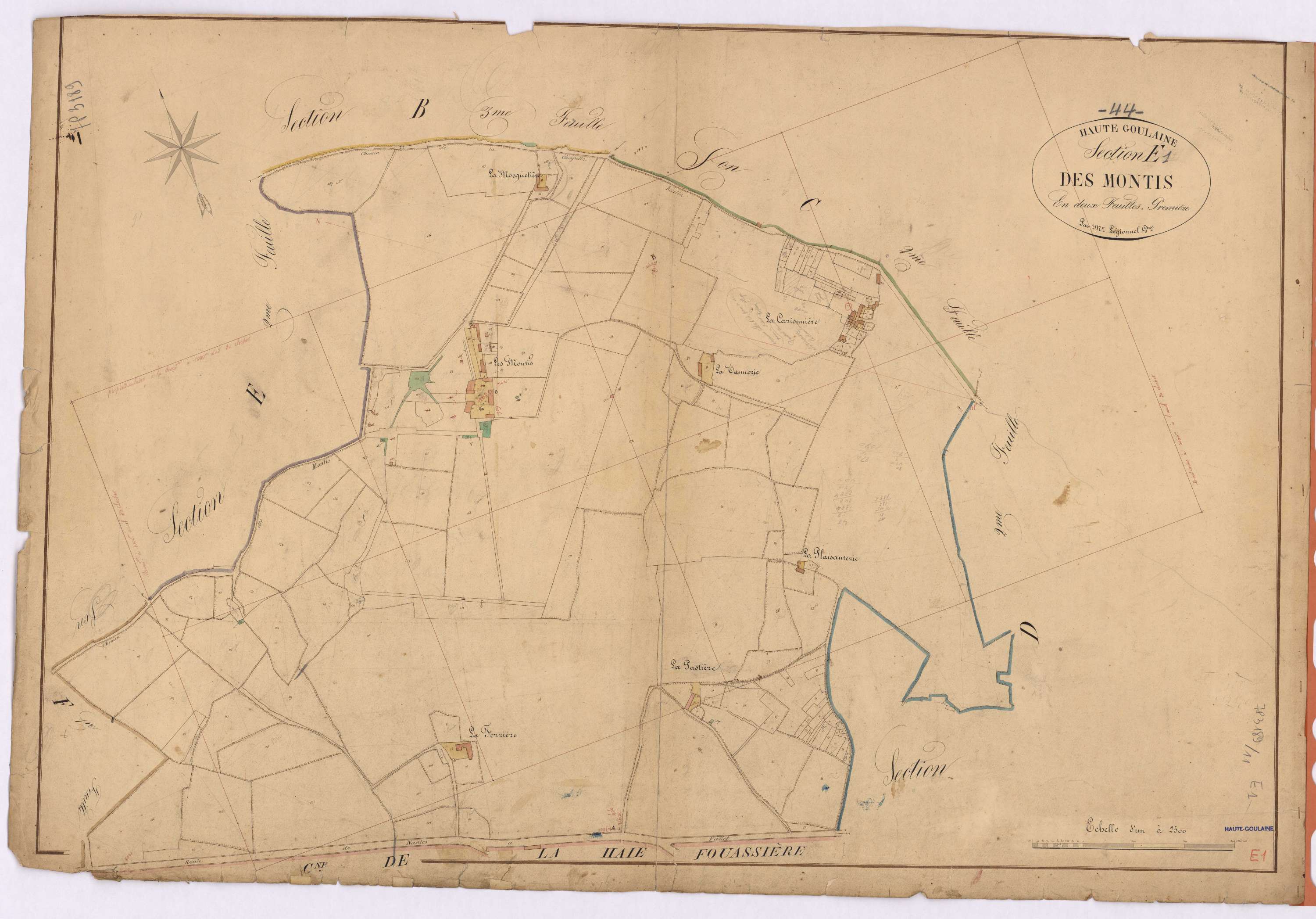Haute-Goulaine - Section E1 Montis (section des)