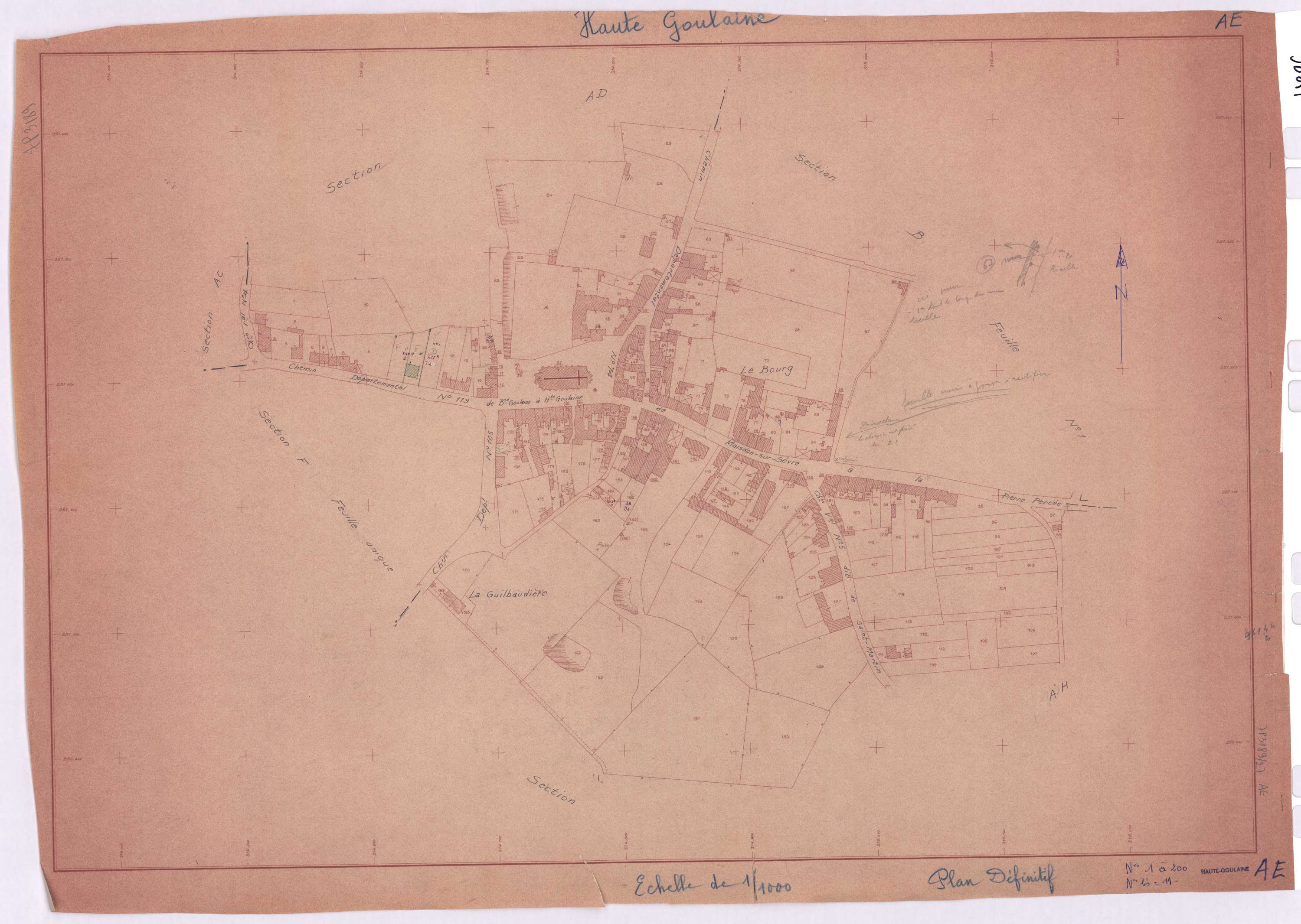 Haute-Goulaine - Section AE 1-200