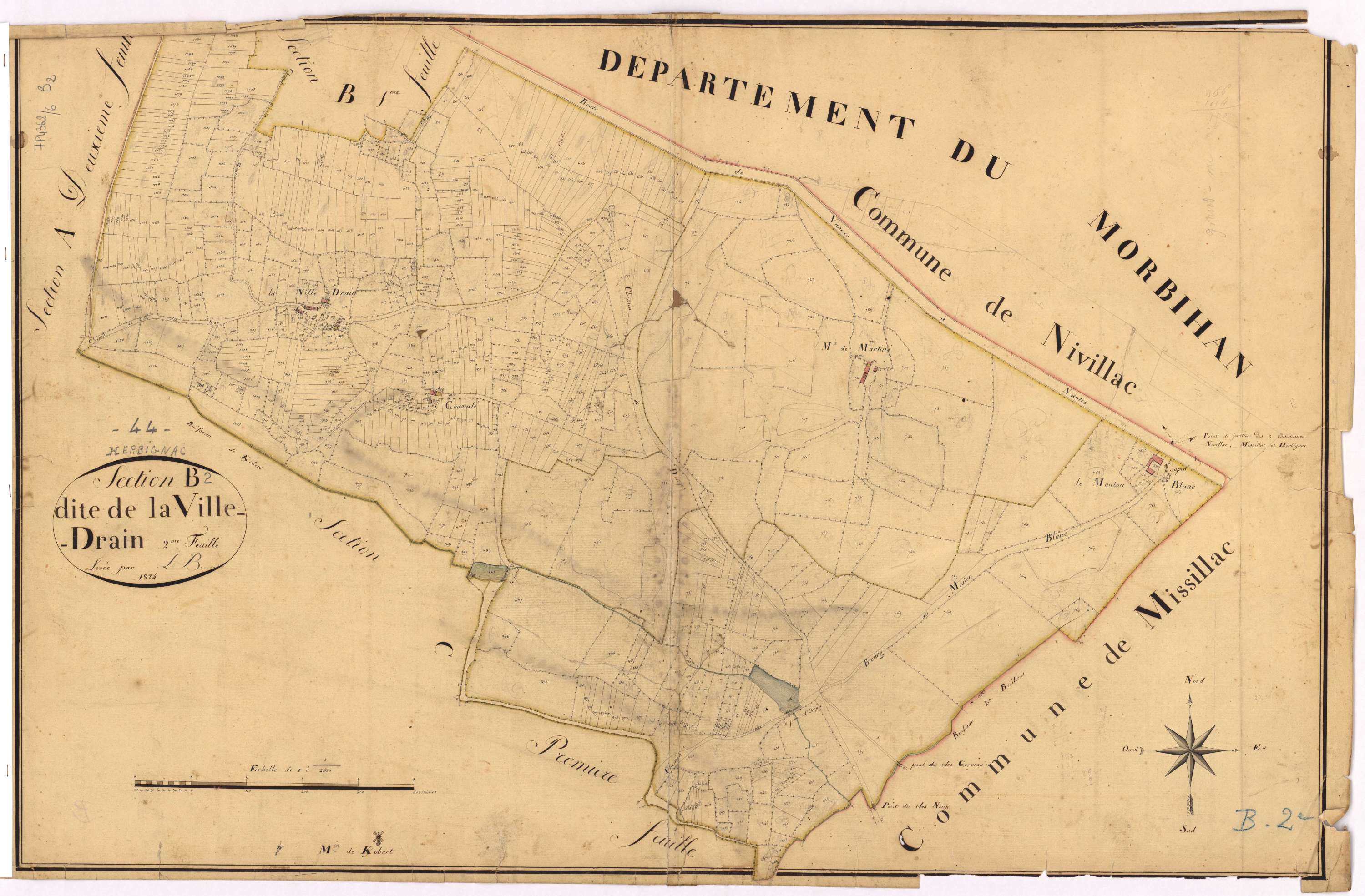 Herbignac - Section B2 Ville-Drain (section de La)